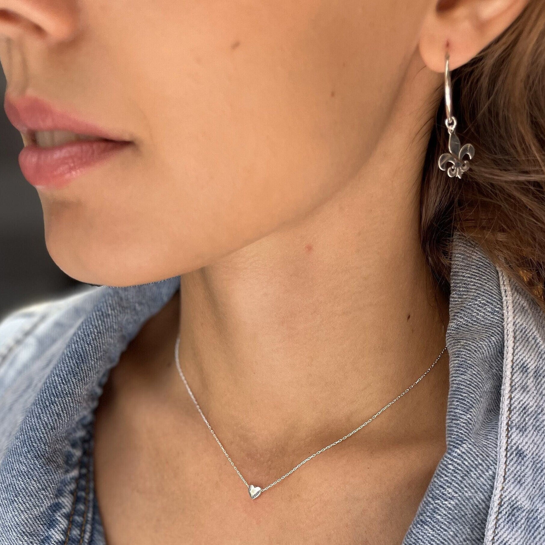 Fleur De Lis Earrings - French Style Jewelry - Sterling Silver Lily Earrings - Vintage Jewelry - Dangle Earrings - Celebrate Pride Month