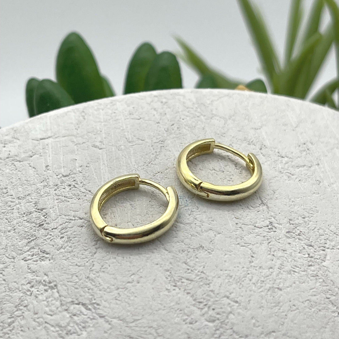 Tiny Hoop Earrings, 10mm Sterling Silver Ring Earrings, Tiny Gold Hoops Earrings, Mini Hoop Earrings, Chunky Gold Round Earrings
