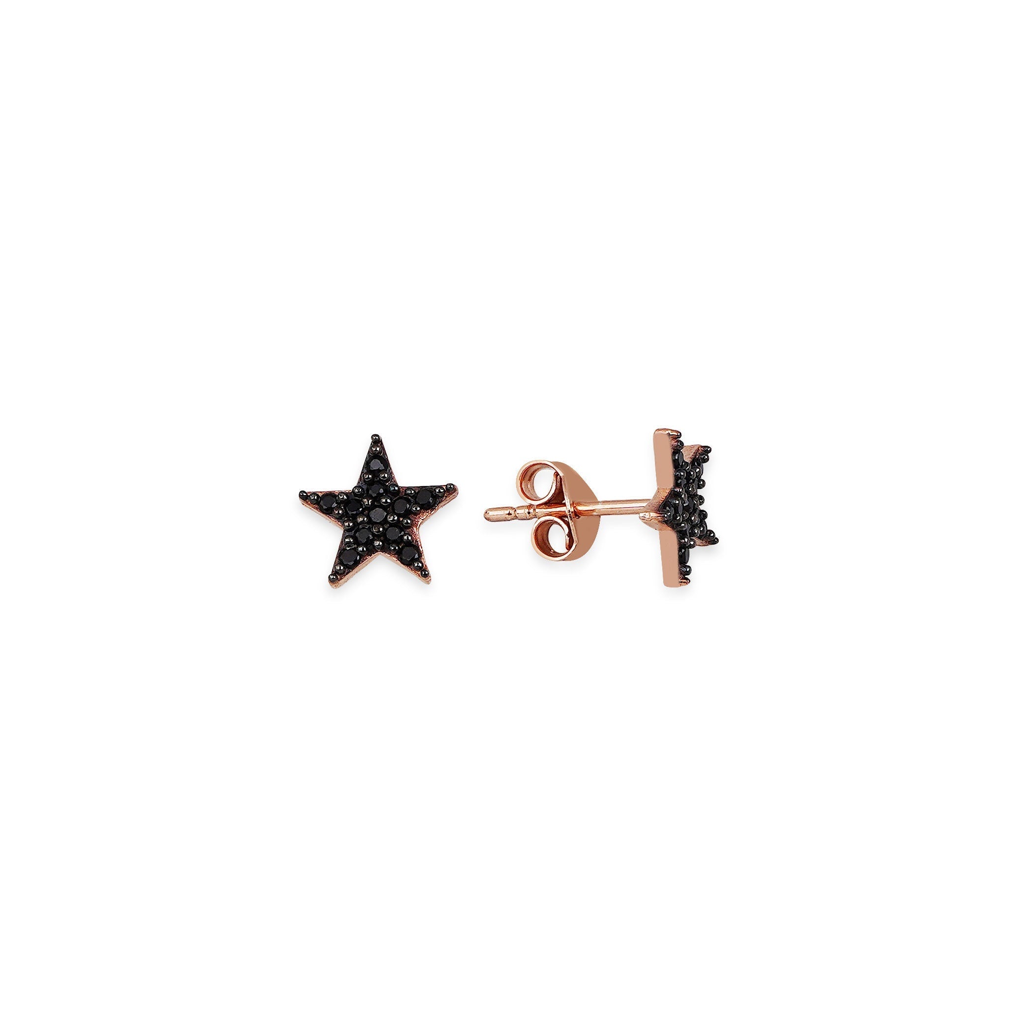 Sparkling Star Stud Earrings , Celestial Star Earrings