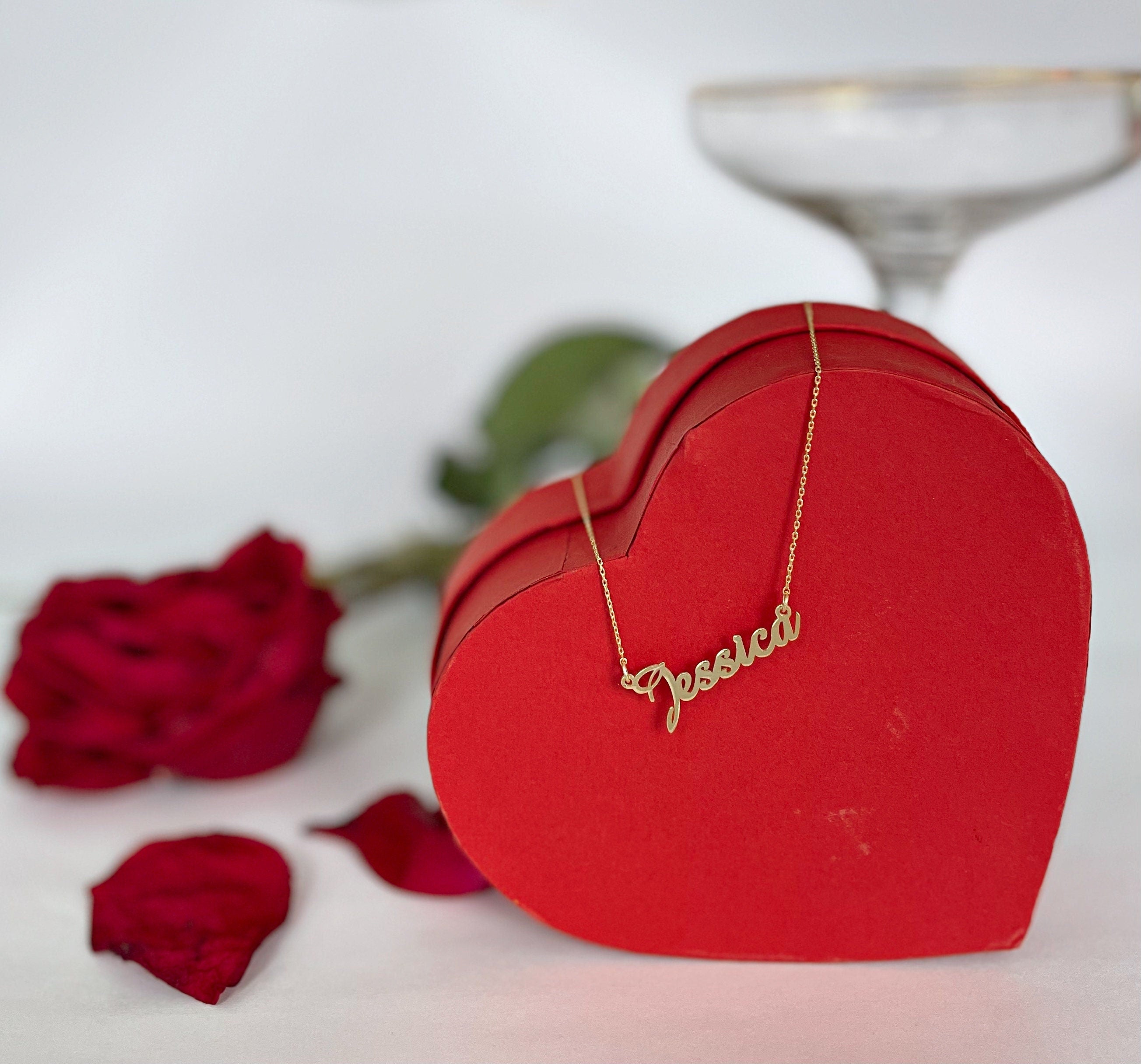 Personalized Name Necklace,handmade Monogram Necklace, Customized Name Necklace, Gift Packaging, Ready To Gift,delicate Silver Necklace