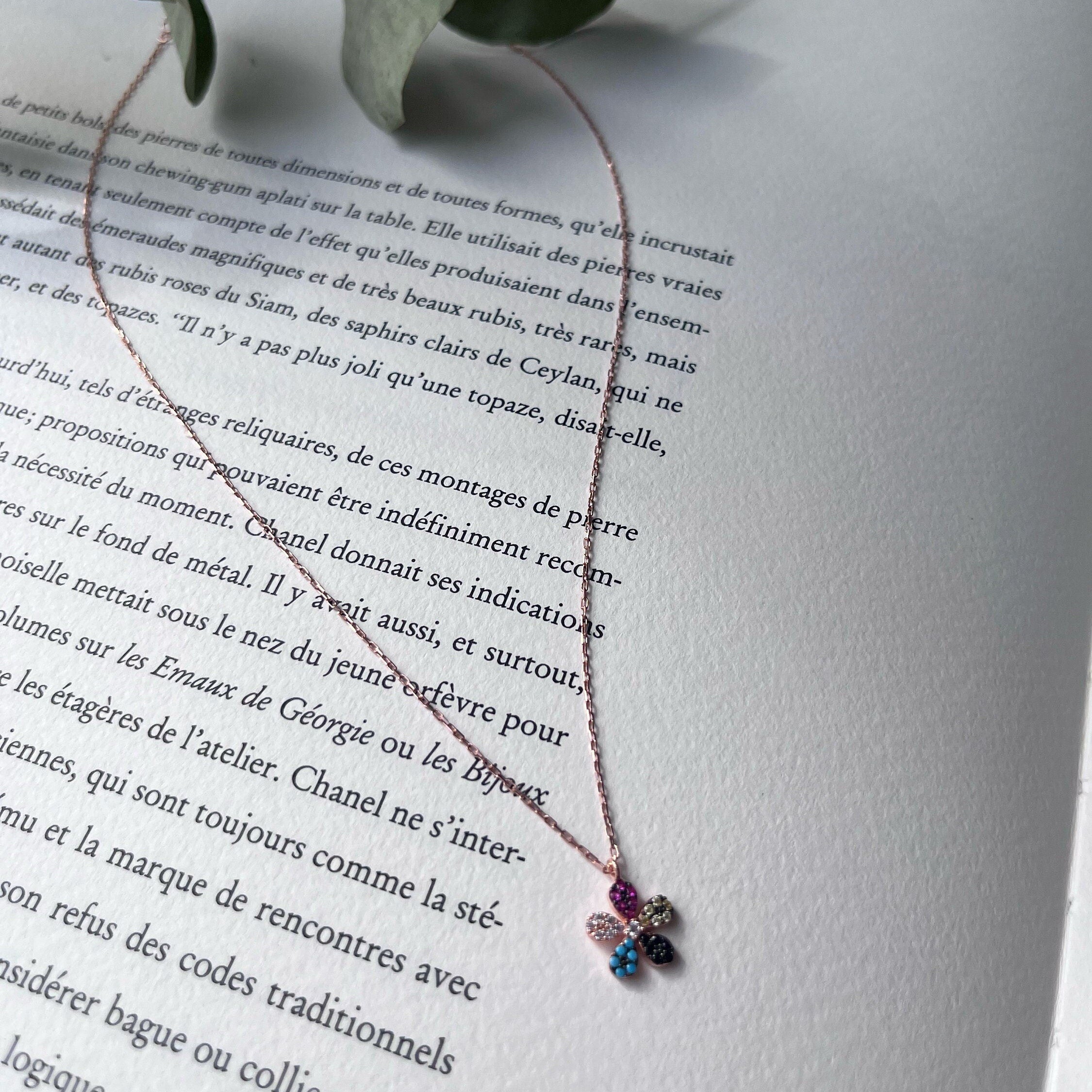 Sterling Silver Multi Color Floral Pendant Necklace, , Spring Symphony Flower Necklace, Colorful Summer Jewelry Silver,