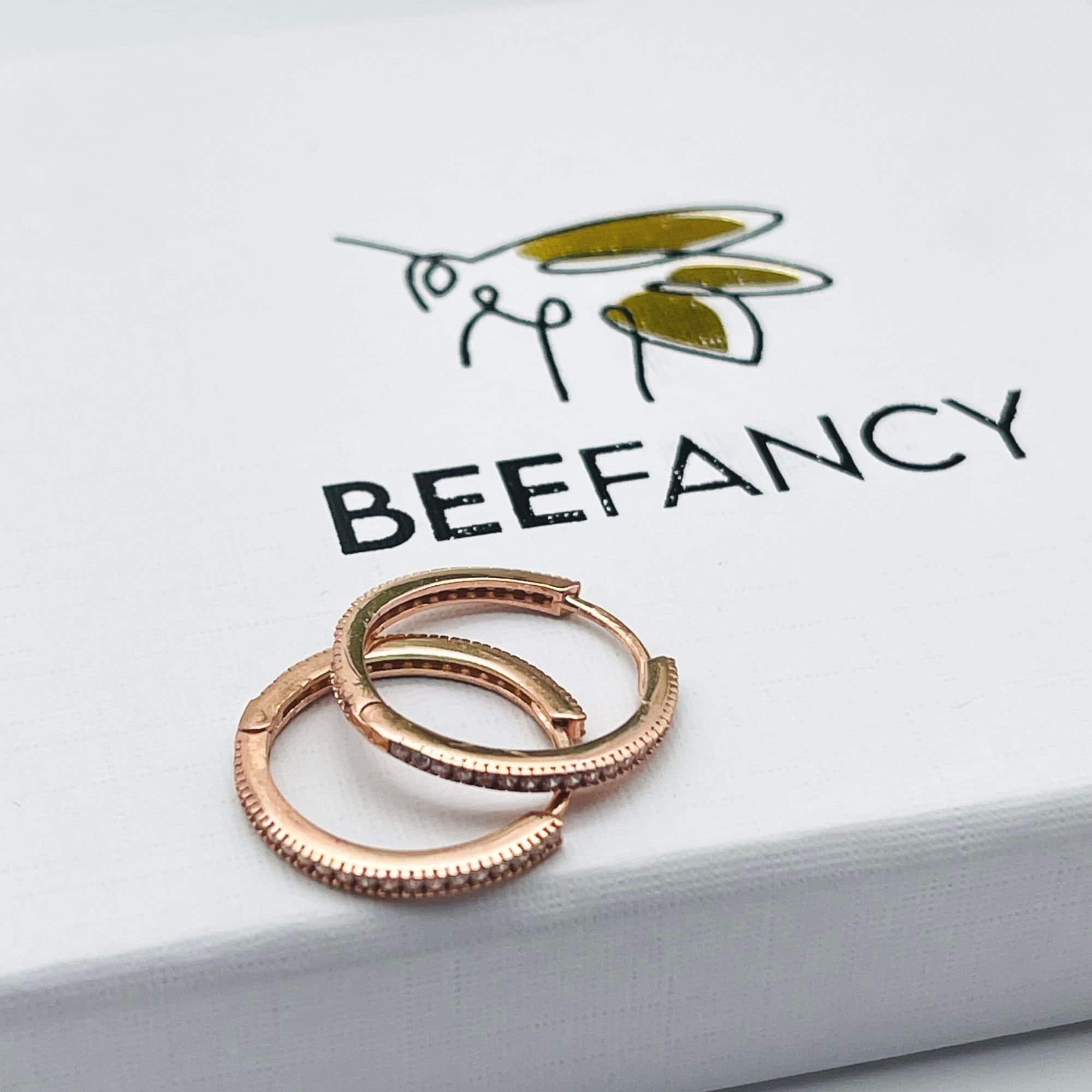 Cz White Zircon Hoop Earrings - Huggie Hoop Earrings - Cz Pave White Colour Hoops - Drop Earrings - Minimalist Hoops