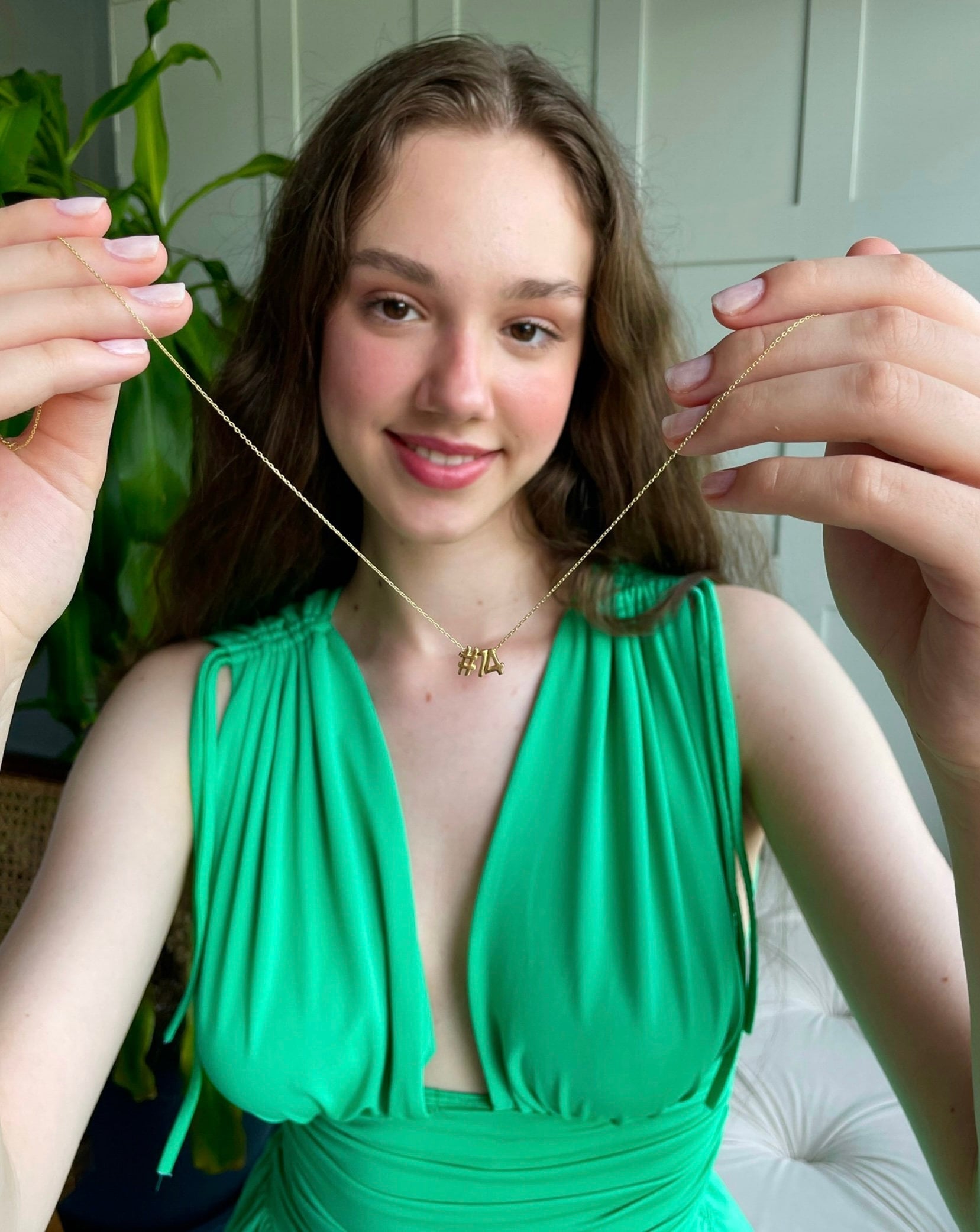 Personalized Symbol , Number & Initial Necklace - Custom Initial / Number Jewelry With Symbol Charm - Personalized Gift Idea