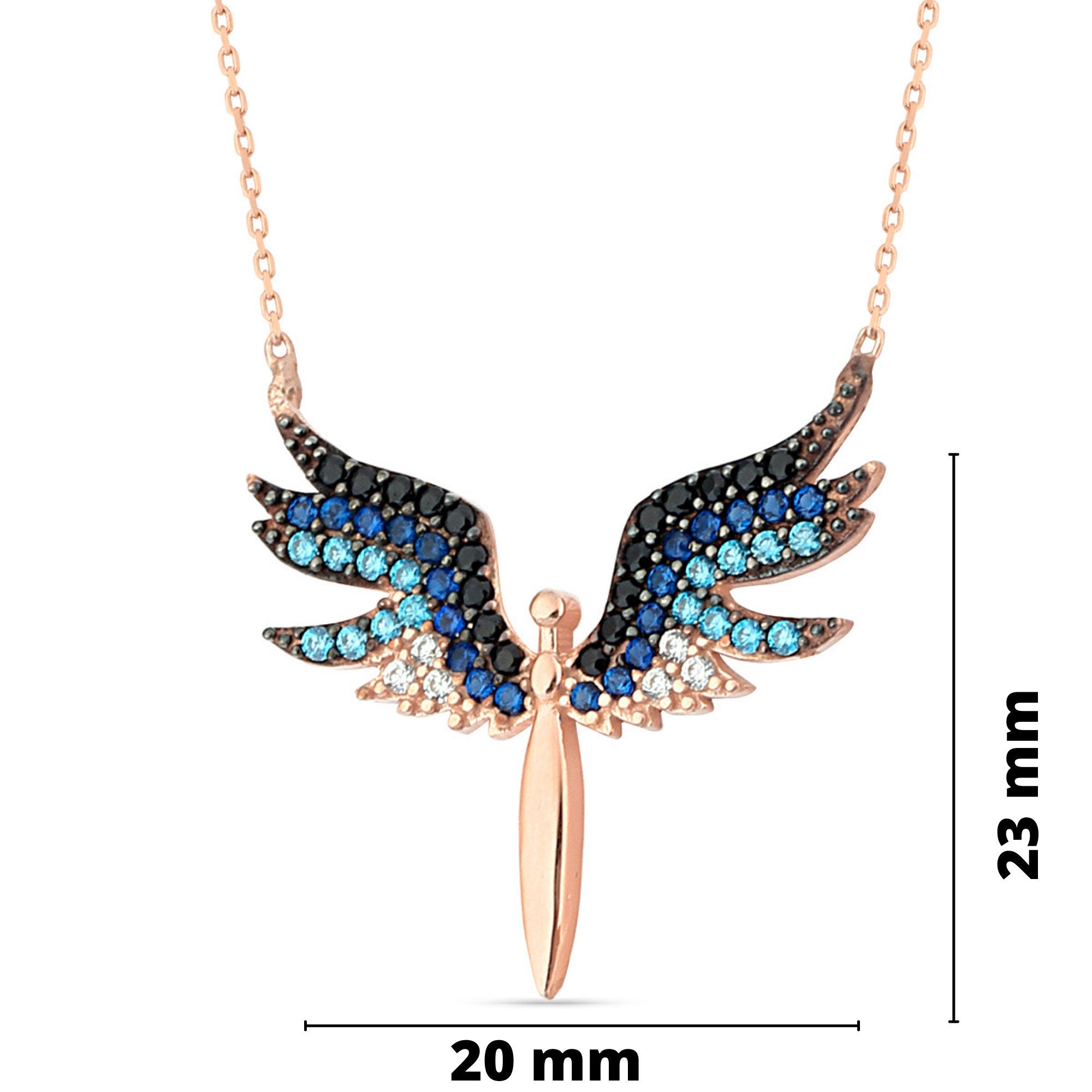 Guardian Angel Sterling Silver Necklace, Silver Archangel Michael Necklace, Protection Angel Pendant, Catholic Jewelry Personalized Gift