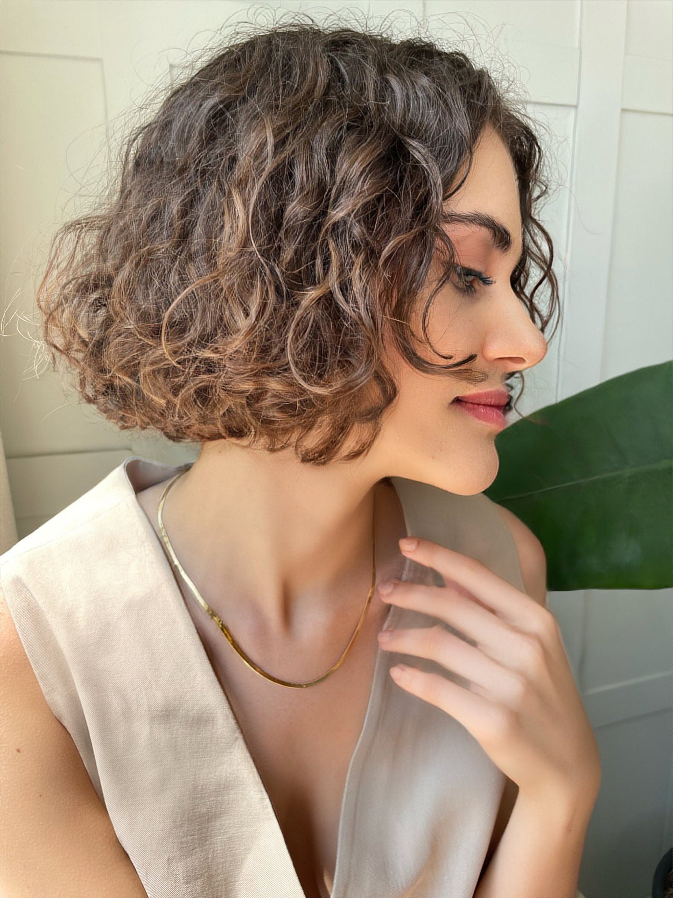 Gold Color Sterling Silver Flat Chain - Gold Snake Chain Necklace - Dainty 3 Mm Flat Herringbone Chain - Layering Necklace - Unisex Gift