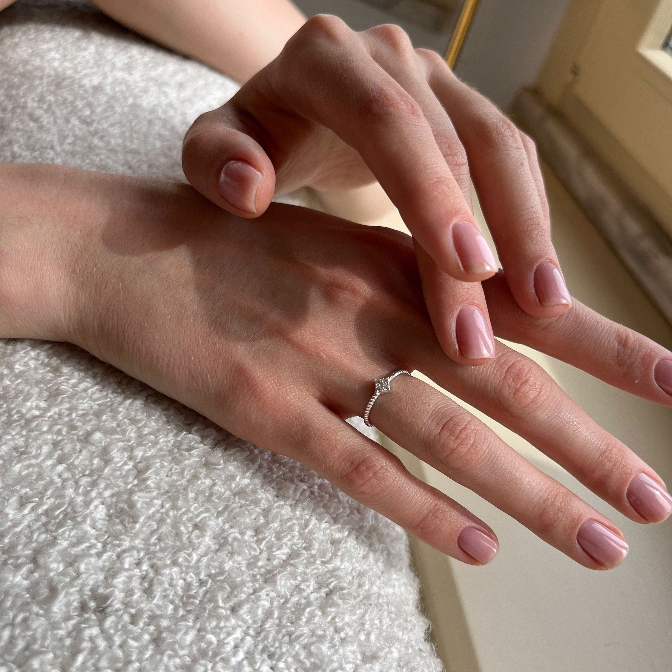 Elegance In Sterling: A Shimmering Silver Ring To Enhance Your Style, Silver Dainty Adjustable Ring, Cz Sterling Silver Minimalist Ring