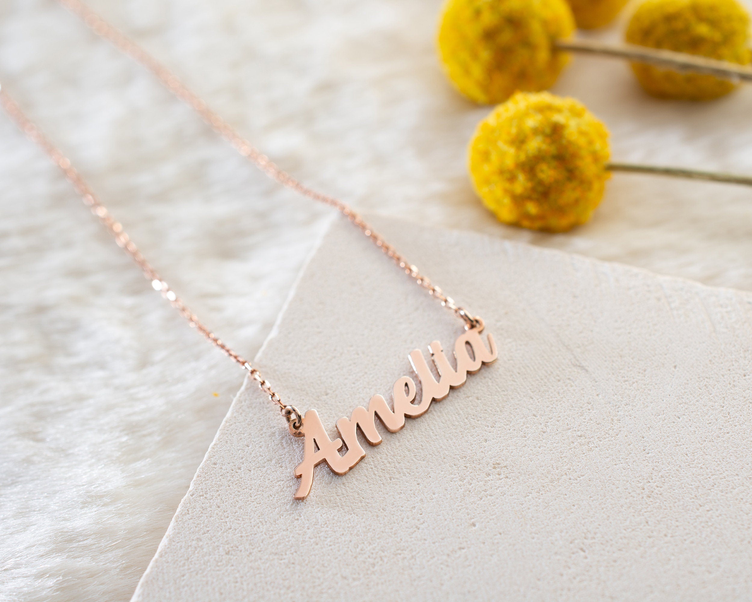 Personalized Name Necklace,handmade Monogram Necklace, Customized Name Necklace, Gift Packaging, Ready To Gift,delicate Silver Necklace