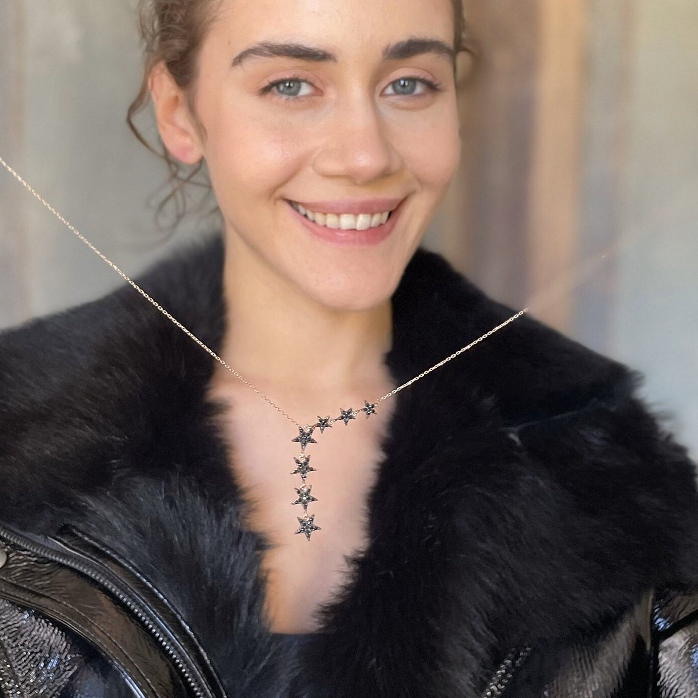 Star Lariat Jewelry Set - Rose Gold Star Lariat Necklace & Bracelet Set - Sterling Silver Jewelry - Summer Jewelry