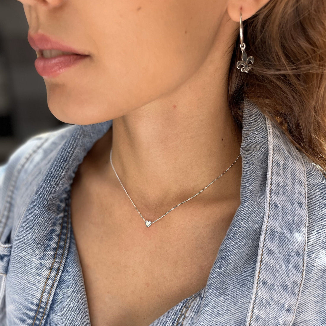 Dainty Heart Pendant Necklace - Simple & Chic Heart Charm - Silver/gold Options - Minimalist Jewelry