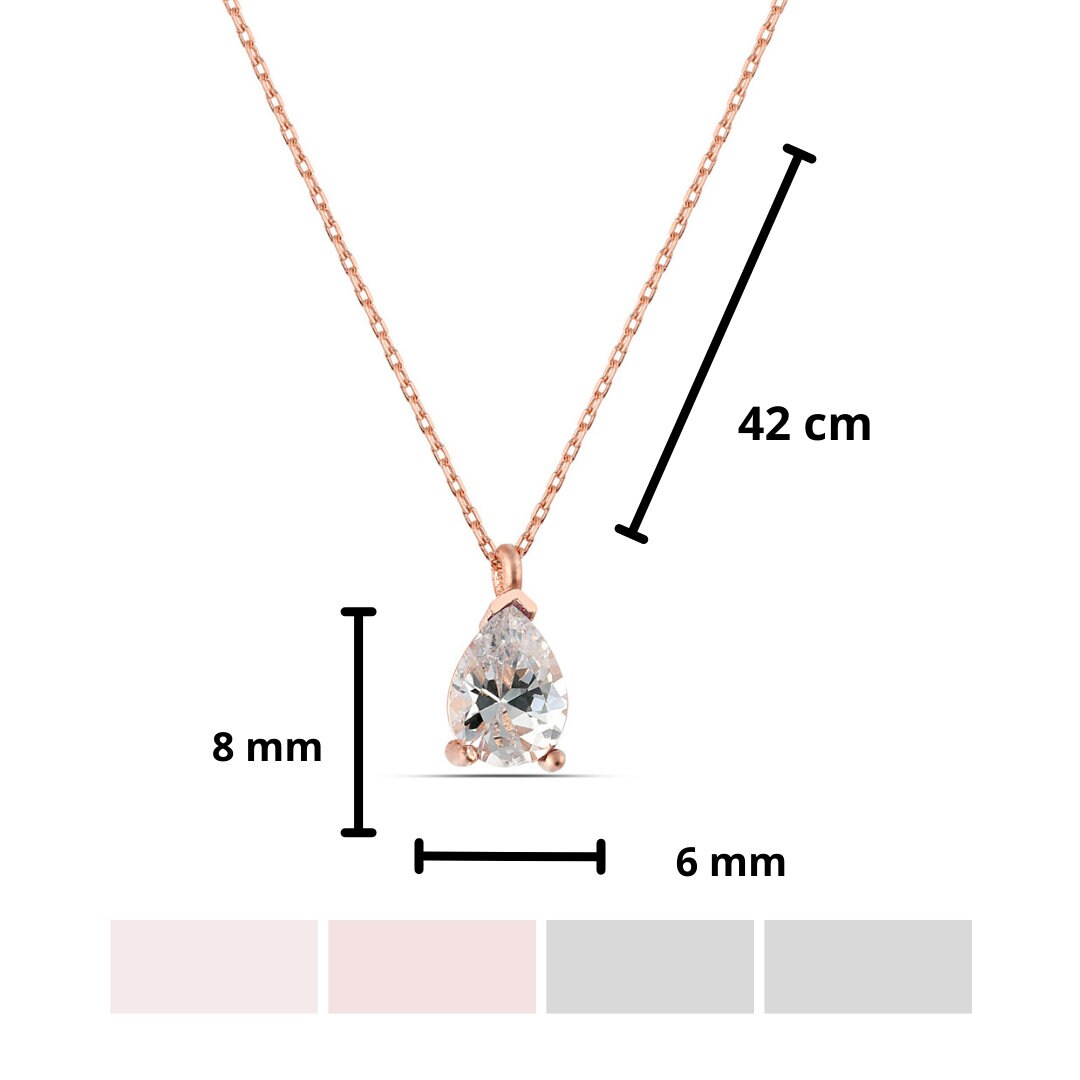 Sterling Silver Crystal Birthstone Necklace, Delicate Natural Birthstone Necklace, Rose/silver/gold Chain , June Crystal Taurus Necklace