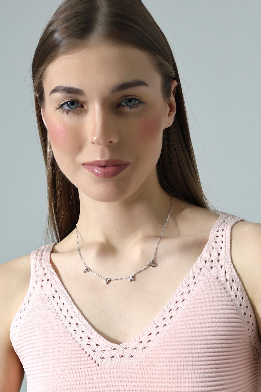 Personalized Multi-initial Name Necklace, Custom Letter Necklace, Multiple Initials Jewelry For Women , Dainty Personalized