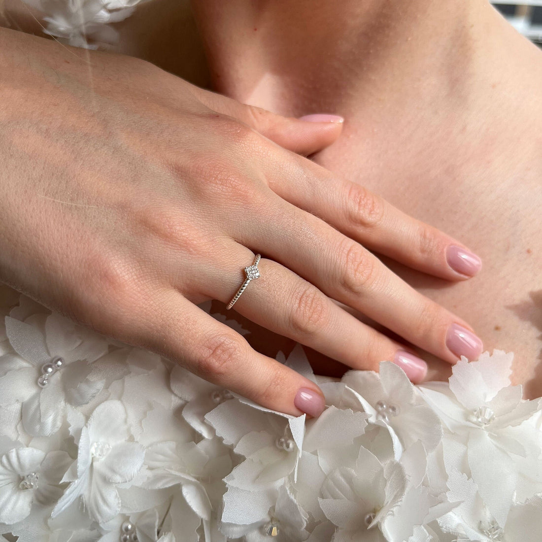 Elegance In Sterling: A Shimmering Silver Ring To Enhance Your Style, Silver Dainty Adjustable Ring, Cz Sterling Silver Minimalist Ring