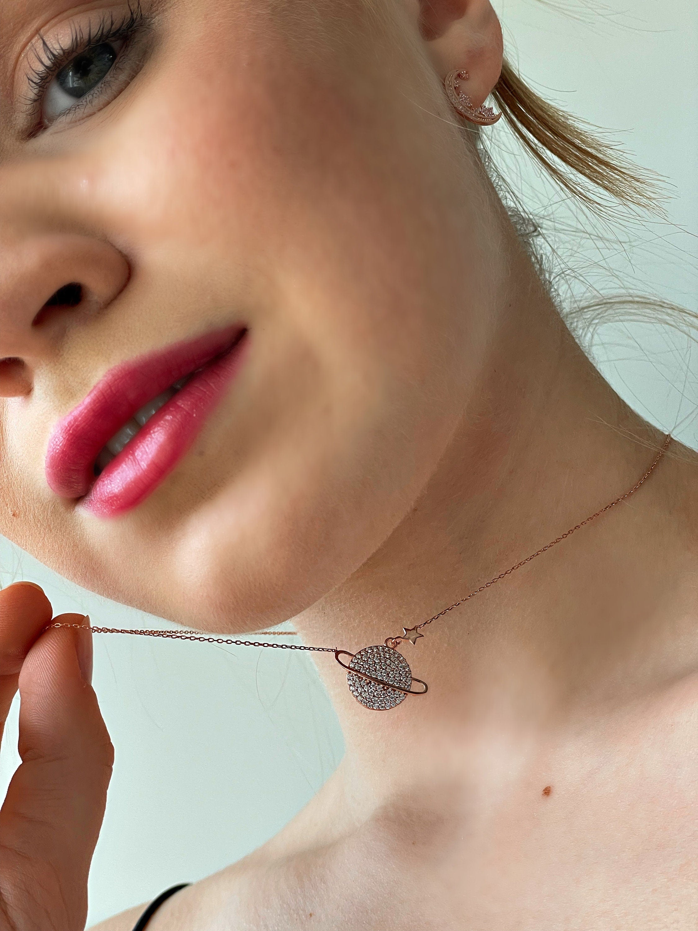 Elegant Silver Lunar Earrings , Perfect For Any Occasion , Silver Statement Crescent Earrings , Silver Dainty Earrings , Feminine Earrings