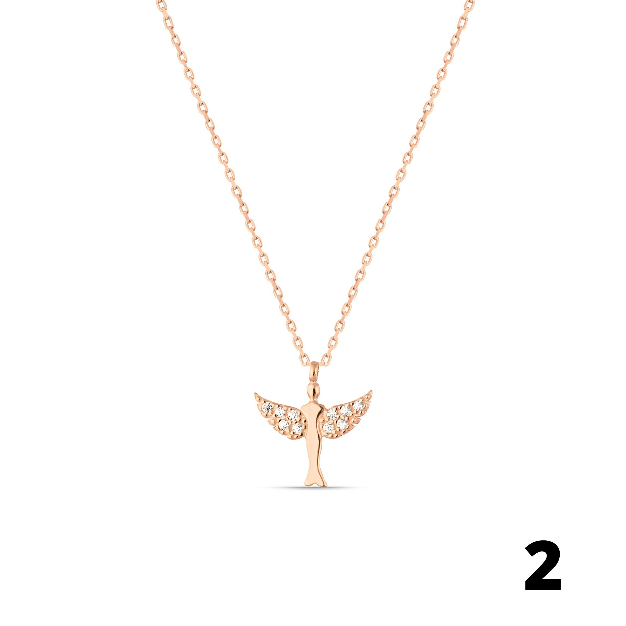 Silver Catholic Angel Wing Pendant Necklace | Sterling Silver St. Michael Angel Pendant Necklace | Necklace , Celebrate Pride Month