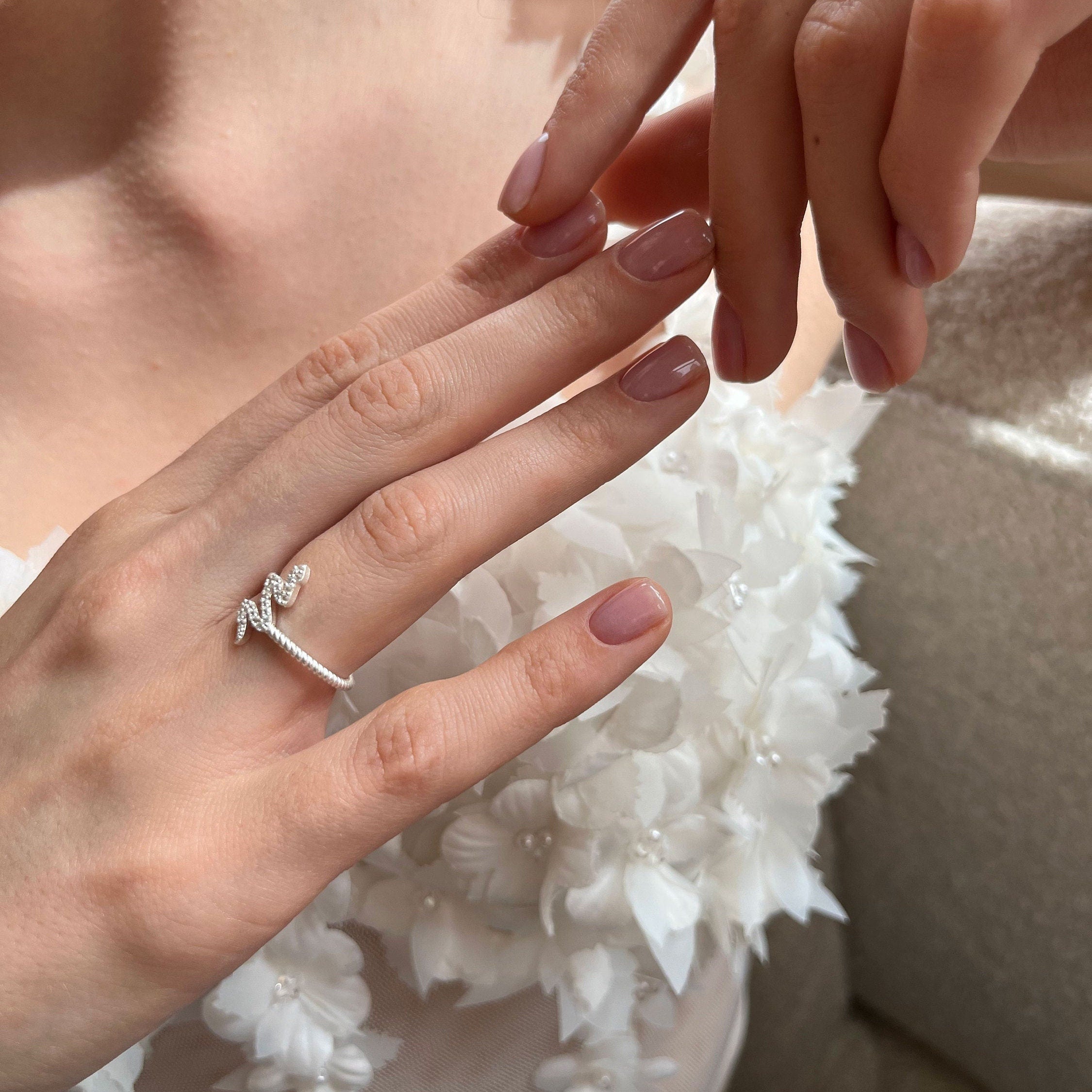 Sterling Silver Snake Desing Ring - Adjustable Snake Ring - Minimalist Serpent Jewelry - Dainty Statement For Women