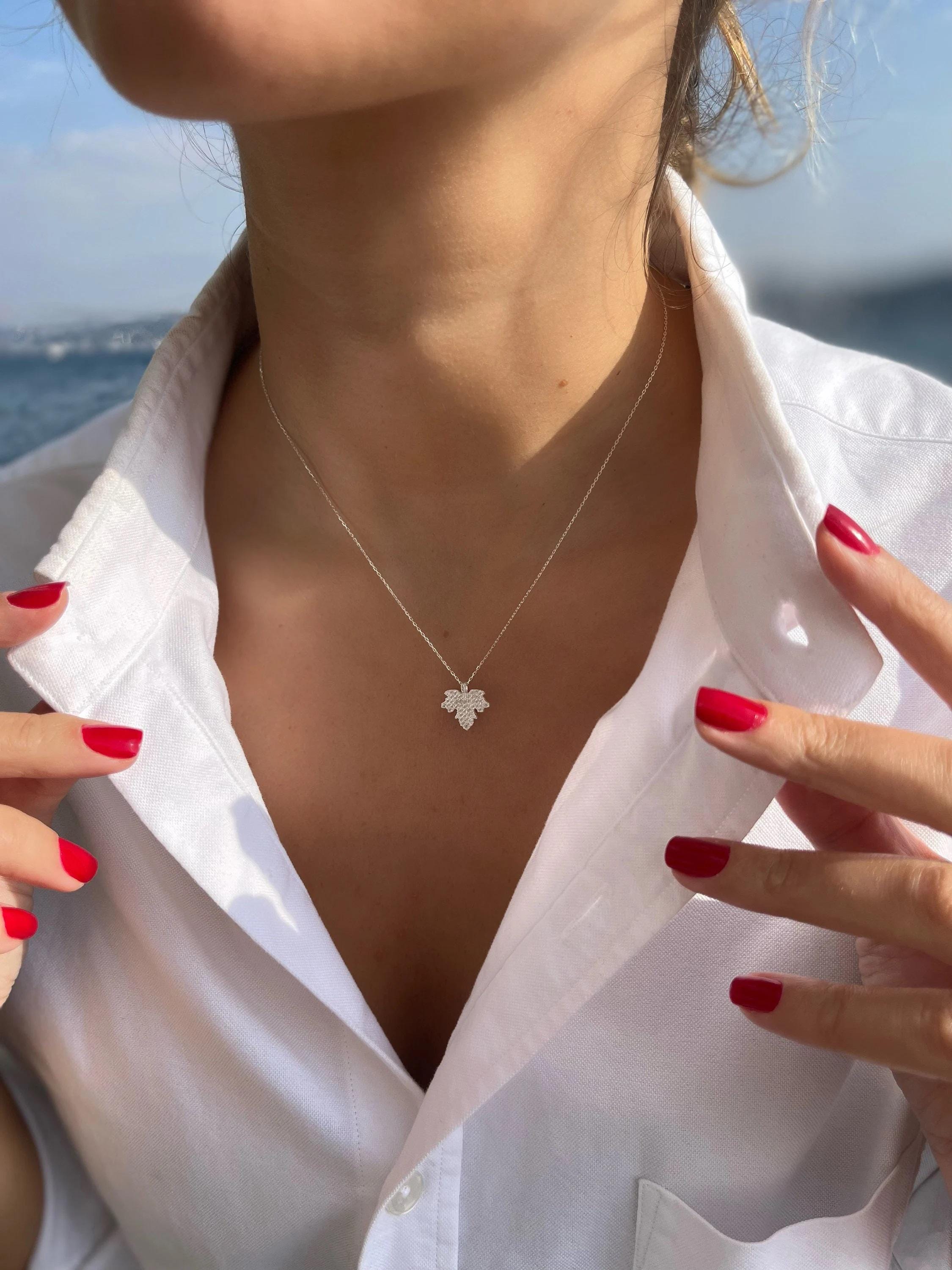 Autumn Glow Maple Leaf Necklace , Nature's Beauty In Gold , Dazzling Fall Jewelry , Sparkling Zirconia And Gold Beauty ,