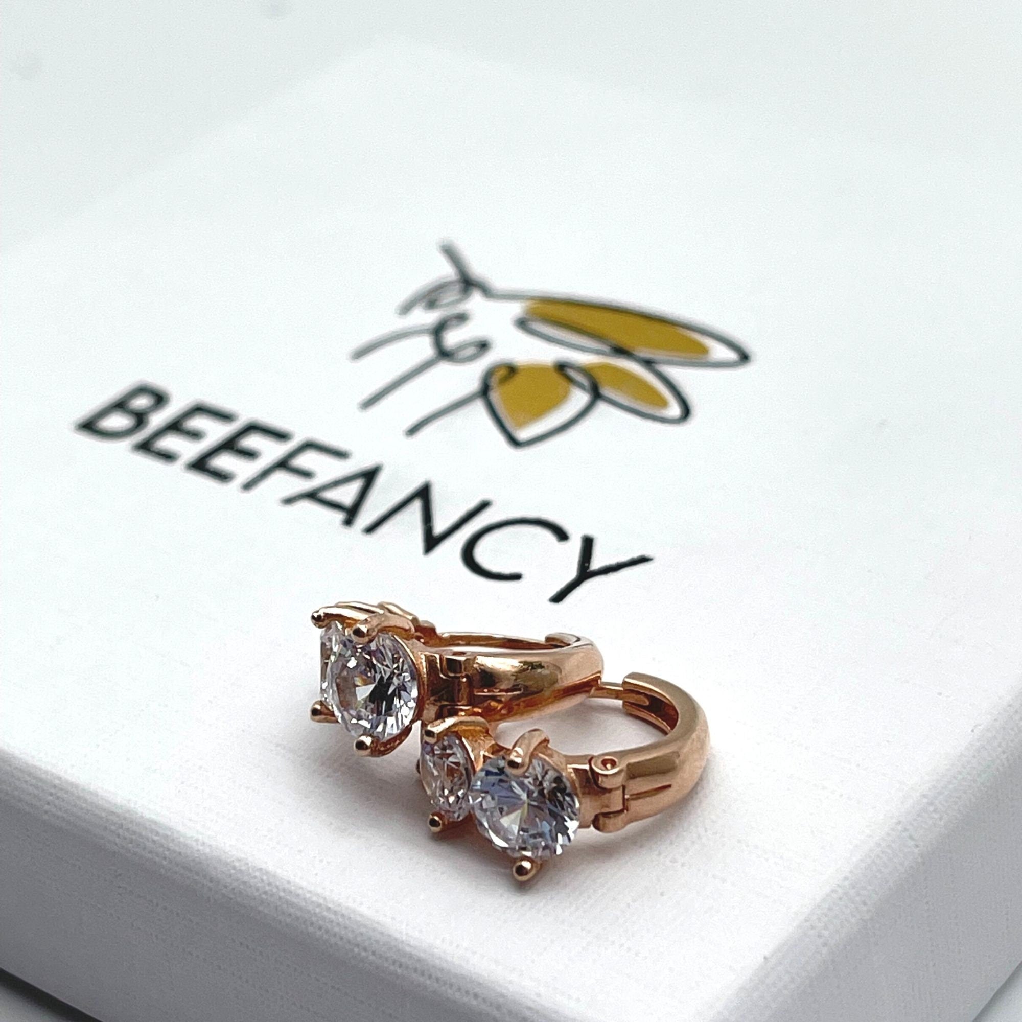 Cz Hoop Earrings - Rose Gold Huggie Hoop Earrings - Pave Ring Hoops - Cartilage Hoop Earrings - Pave Cz Huggie Hoops