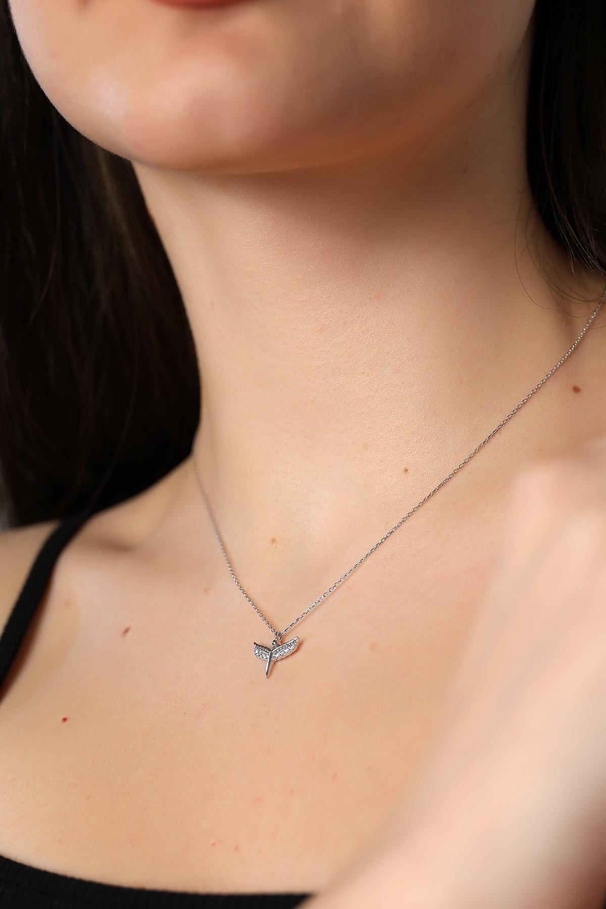 Petite Silver Angel Charm Necklace , Minimalist Angel Pendant , Silver/gold/rose Gold Options , Delicate Charm Jewelry , Personalized Gift