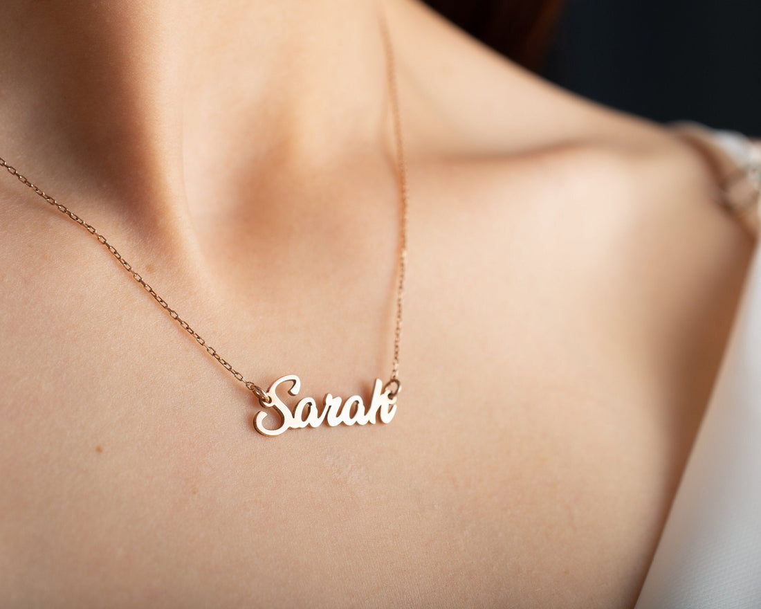 Personalized Name Necklace,handmade Monogram Necklace, Customized Name Necklace, Gift Packaging, Ready To Gift,delicate Silver Necklace