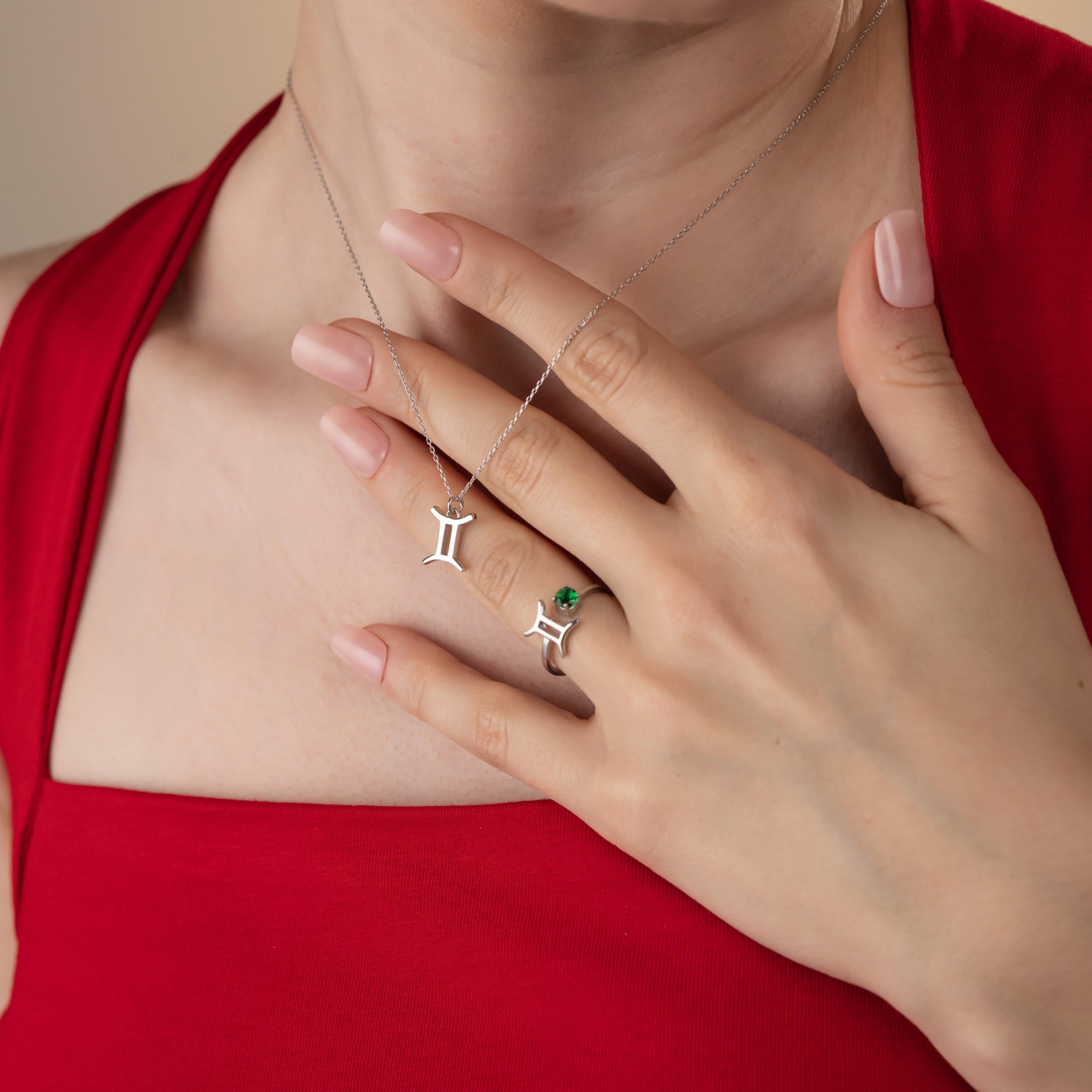 Zodiac Sign Jewelry Set, Horoscope Necklace And Ring, Astrology Gift