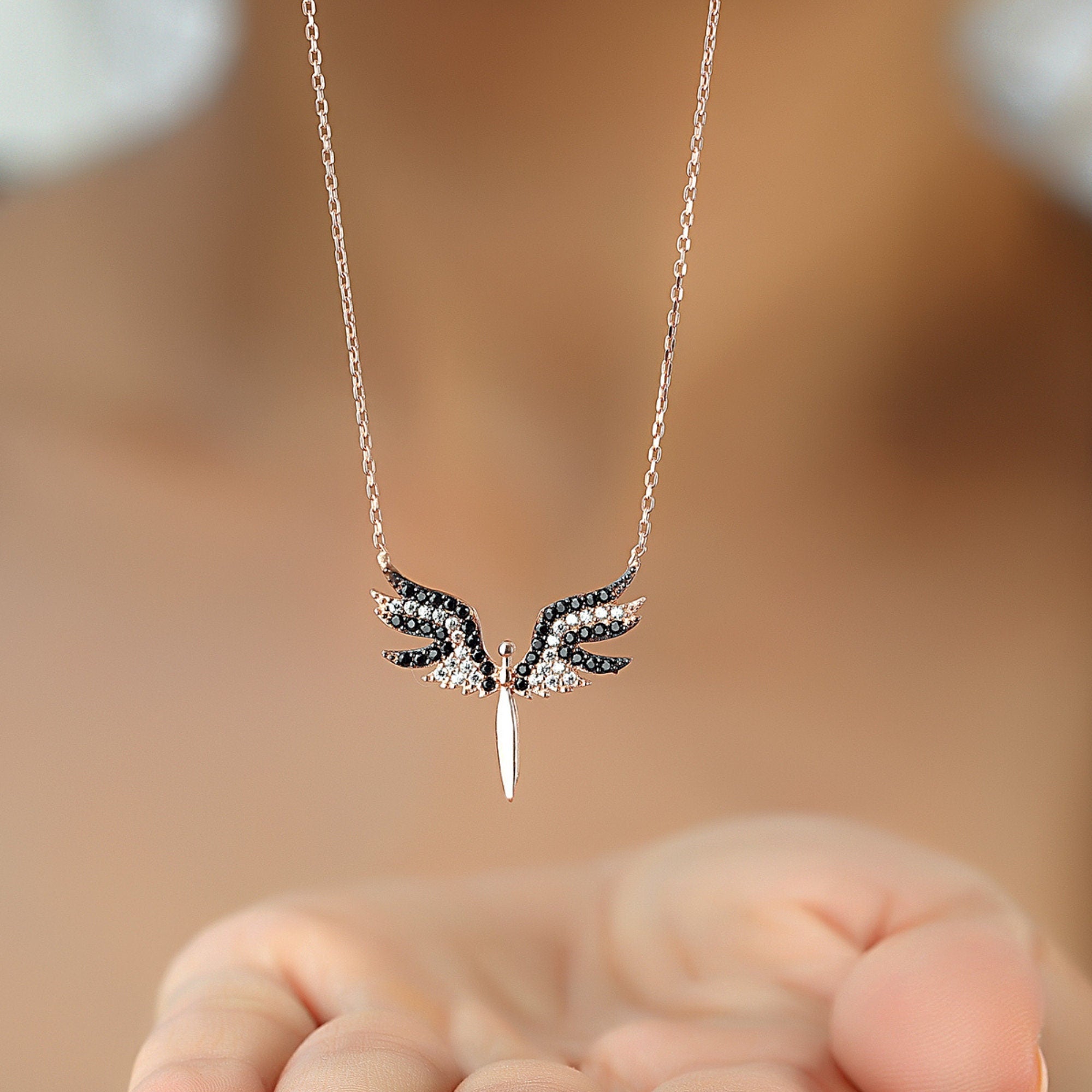 St Michael Sterling Silver Necklace,the Archangel Protect Angel Pendant Necklace, , Minimalist Angel Necklace, Personalized Gift