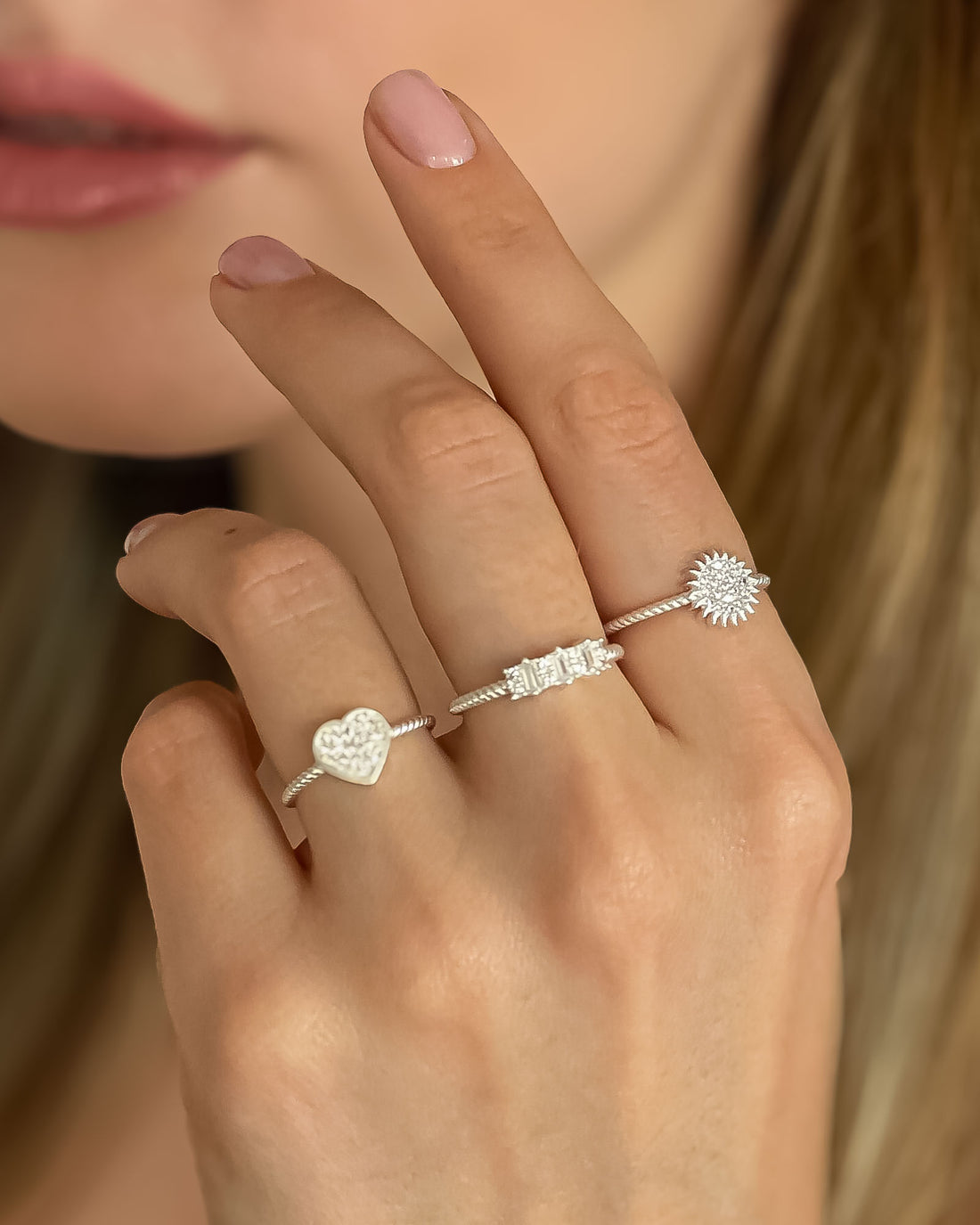 Celestial Genuine Radiant Sun Ring - Sterling Silver Sun Ring - Sparkling Sunbeam Ring - Minimalist Jewelry For Women - Special Gift