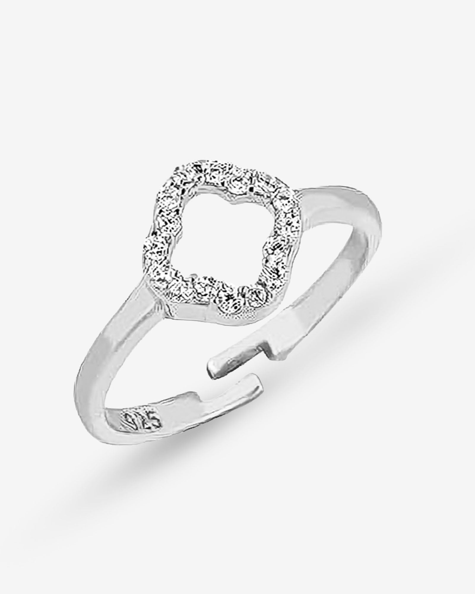 Elegant Four Leaf Clover Jewelry Set , Dainty Necklace And Ring For Good Luck , Symbol Of Luck & Love , Sparkling Good Luck Charm