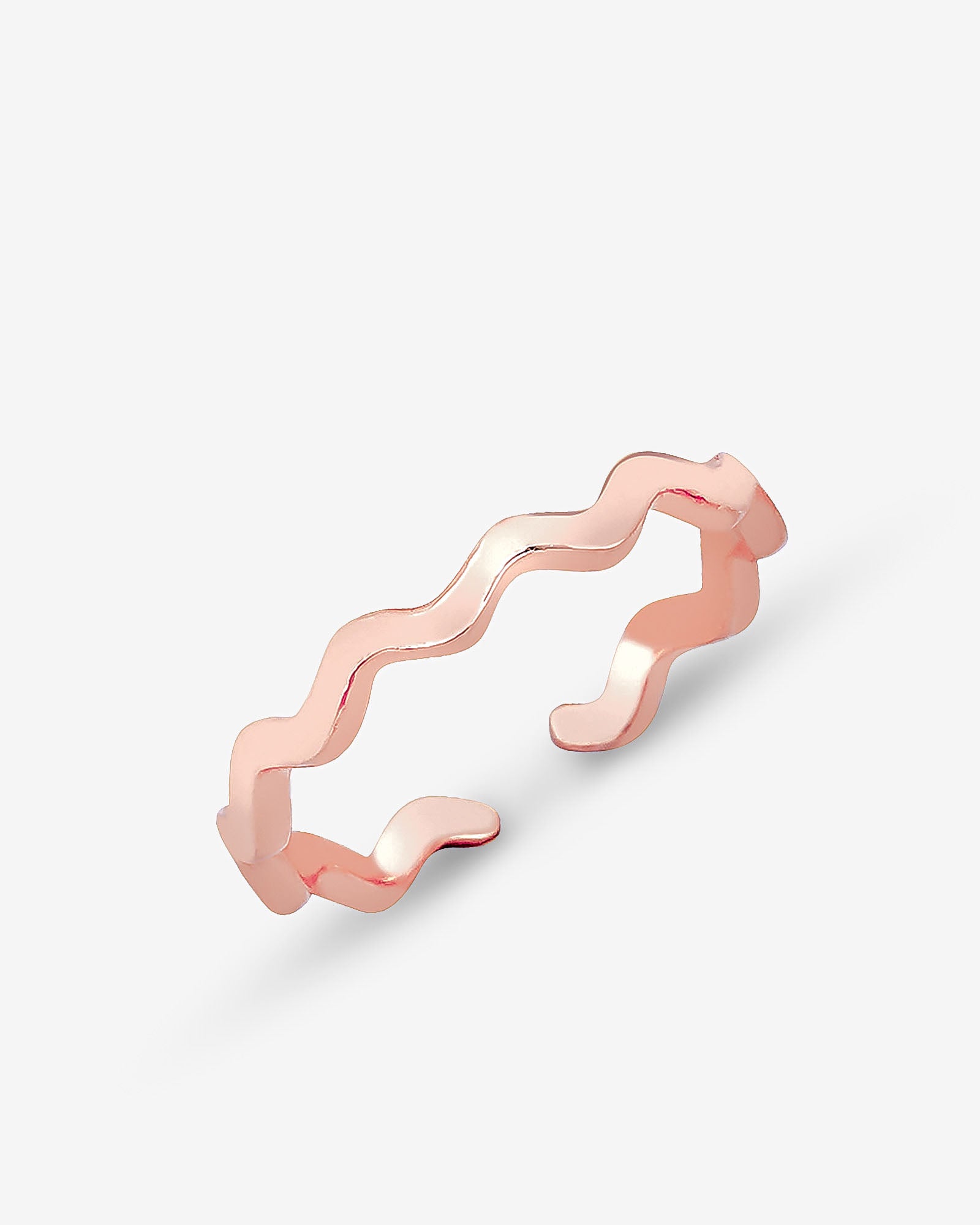 Simple And Elegant Zigzag Ring - Silver, Gold, Rose Gold Zigzag Ring - 925 Sterling Silver Wave Stackable Ring -