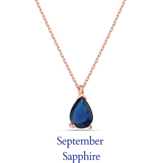 Rose Birthstone Jewelry, Hi Barbie Jewelry, Pink Inspo Birthstone Necklace For Girls, Summer Necklace, Silver/rose/gold Variations