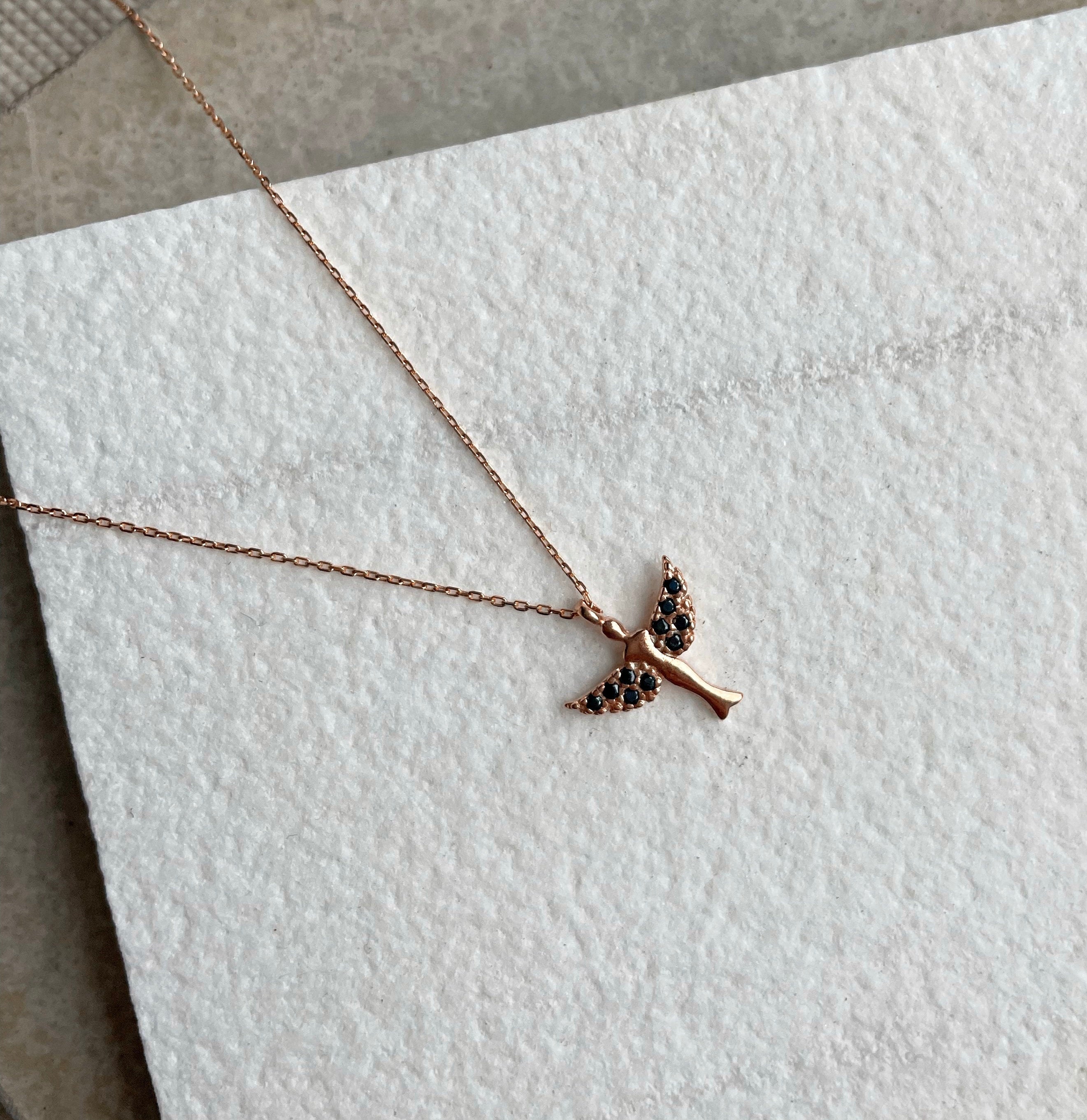 Silver Catholic Angel Wing Pendant Necklace | Sterling Silver St. Michael Angel Pendant Necklace | Necklace , Celebrate Pride Month