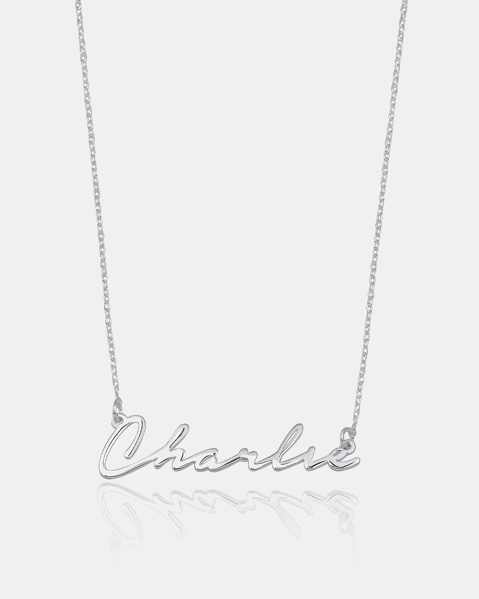 Minimalist Name Necklace - Sterling Silver Handmade Name Necklace - Customized Name Silver/gold/rose Necklace - Delicate Silver Necklace