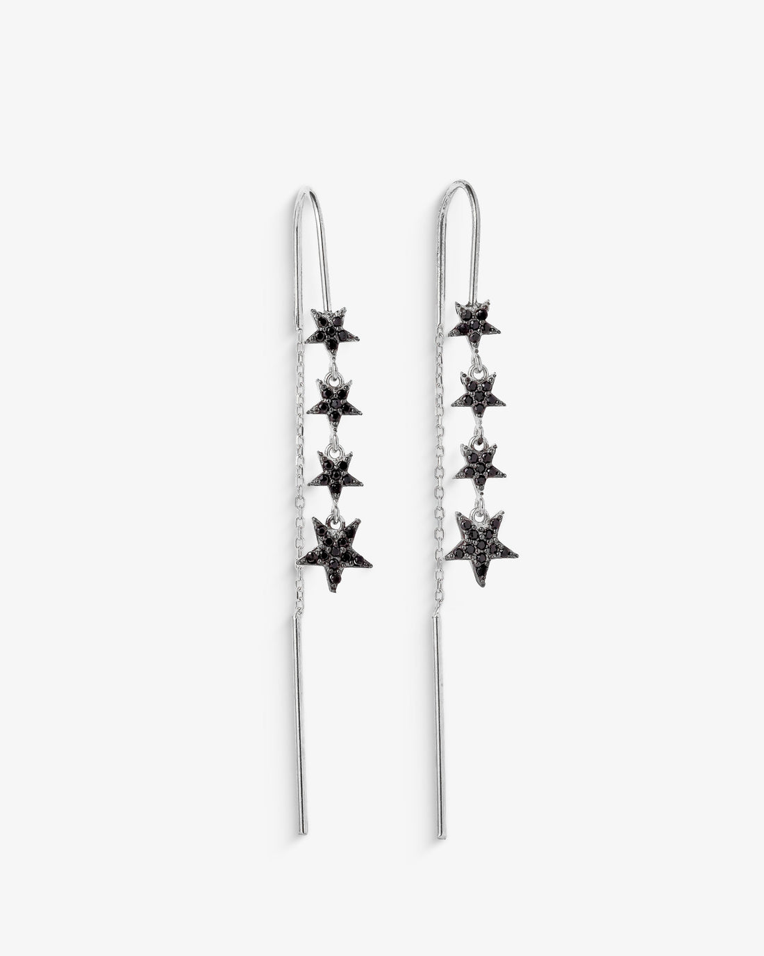 Star Chain Dangle Earrings