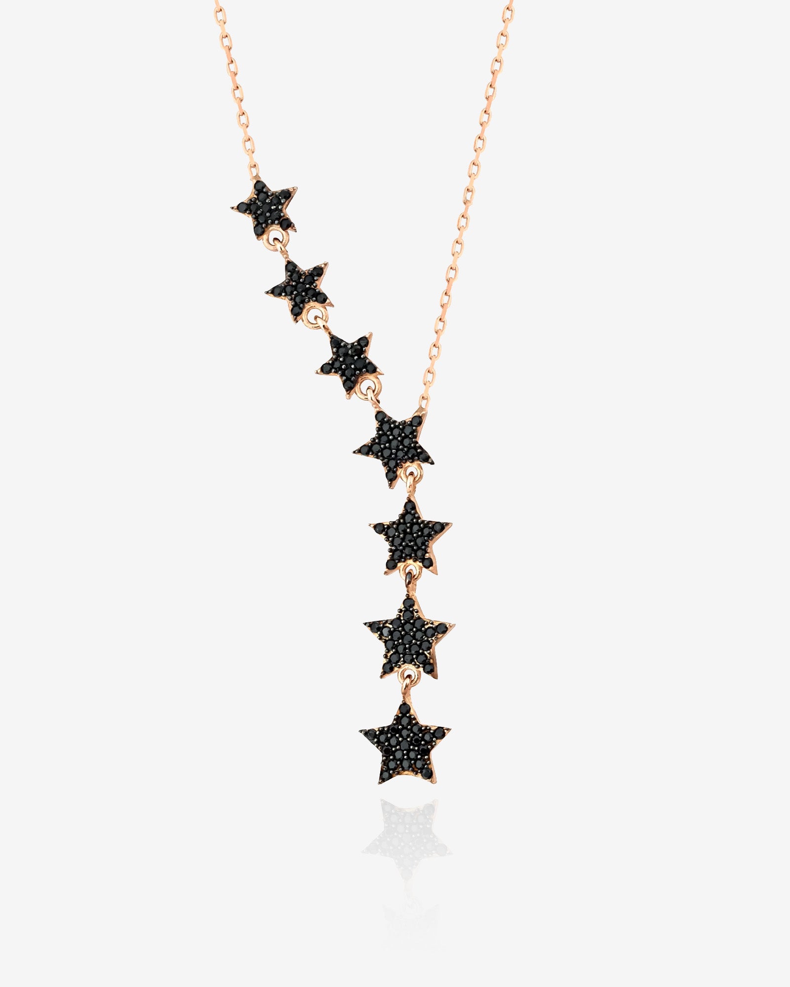Star Lariat Jewelry Set - Rose Gold Star Lariat Necklace & Bracelet Set - Sterling Silver Jewelry - Summer Jewelry