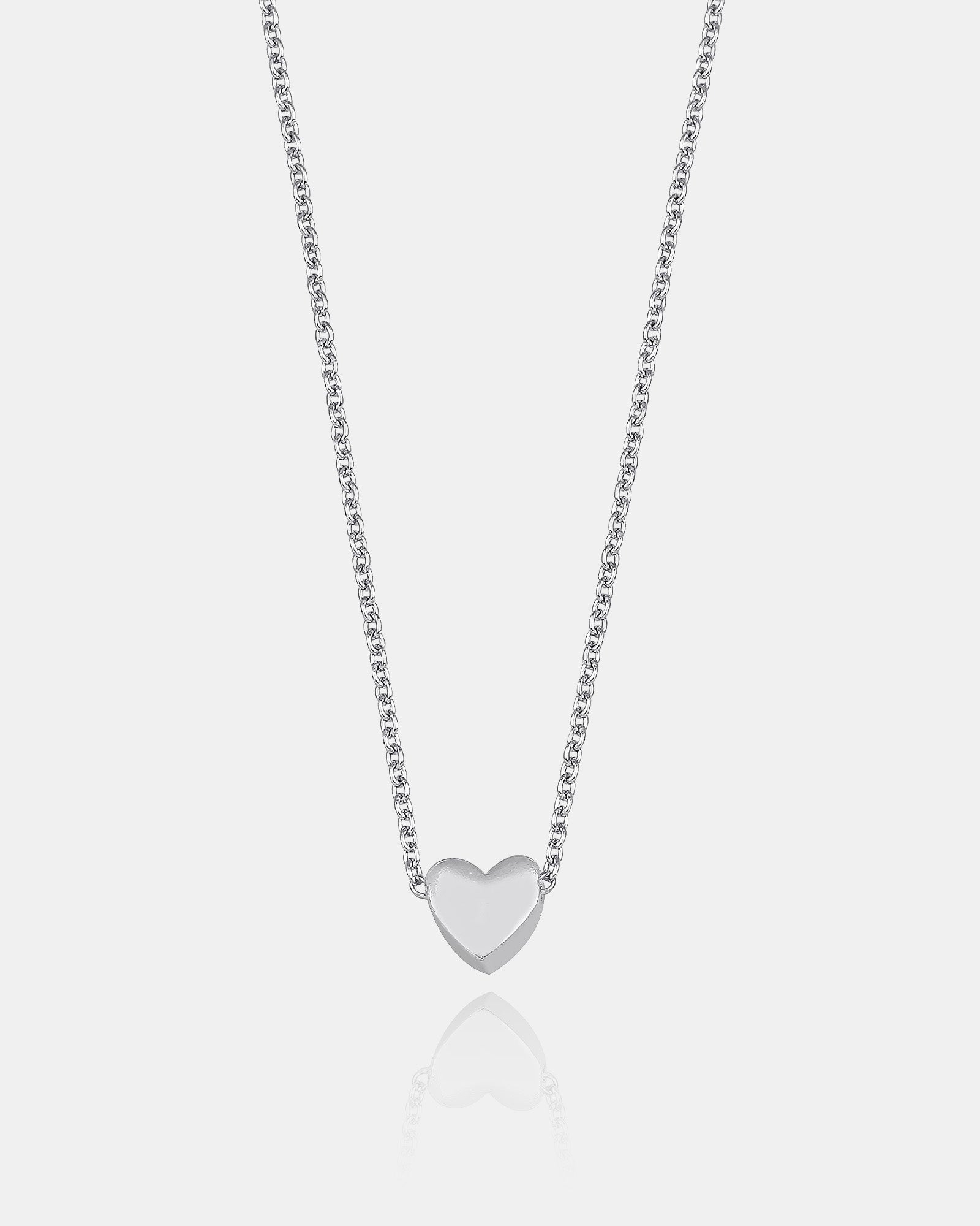 Romantic Love Heart Necklace - Simple & Chic Heart Charm - Silver/gold Options - Minimalist Necklace - Dainty Heart Pride Month Necklace