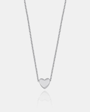 Romantic Love Heart Necklace - Simple & Chic Heart Charm - Silver/gold Options - Minimalist Necklace - Dainty Heart Pride Month Necklace