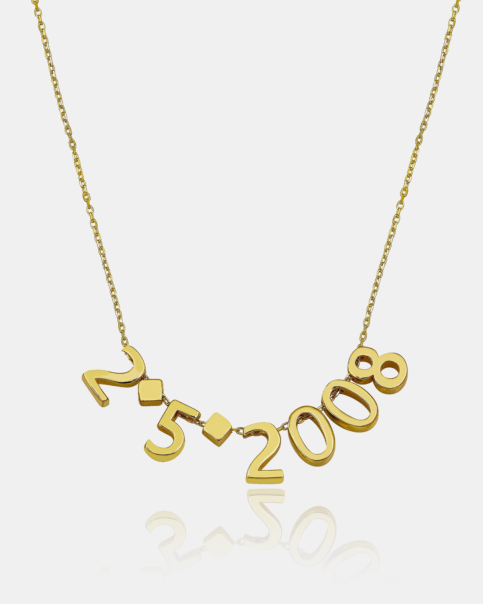 Unique Gift Idea: Customized Year Date Necklace - Lucky Number Pendant - Personalized Number Necklace - Birth Year Jewelry