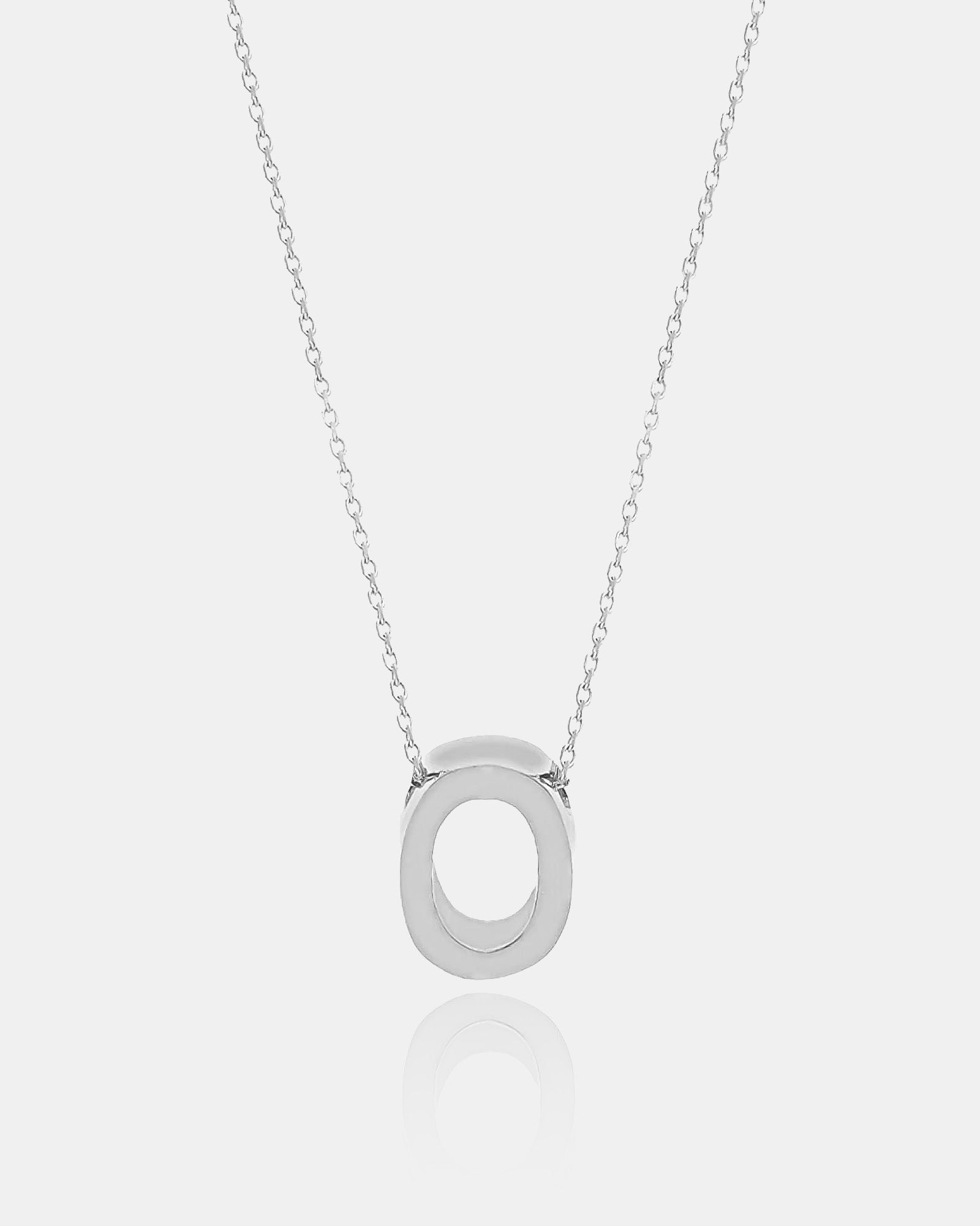 14k Solid Gold Initial Necklace - 14k Real Yellow Gold & White Gold Initial Necklace - 14k Personalized Letter Pendant - Jewelry For Women