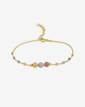 Sterling Silver Sattelite Bracelet - Silver Mini Ball Bracelet - Gold Plated Chain - Silver Bracelet - Bridal Gift - Bridesmaid Gift