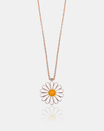 Dainty Daisy Pendant Necklace, Floral Handmade Jewelry, Minimalist Daisy Charm Necklace , Sterling Silver Jewelry For Women, Cute Daisy Gift