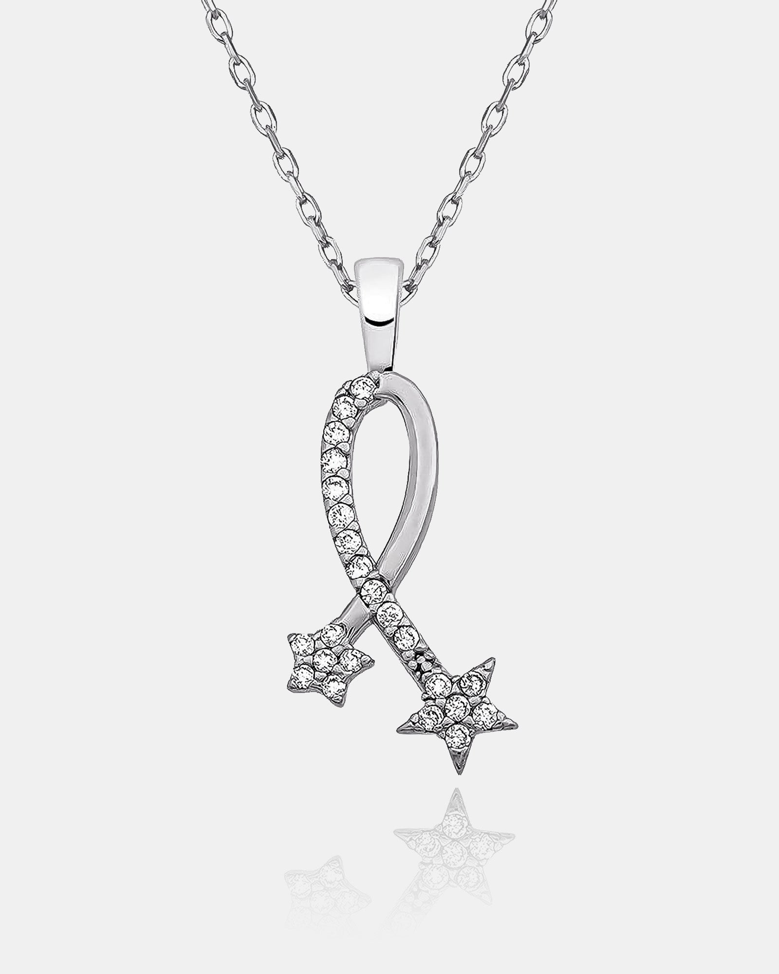 Celestial Star Pendant Sterling Silver Necklace | Delicate Star Necklace For Women | Silver Star Sign Pendant Necklace | ,