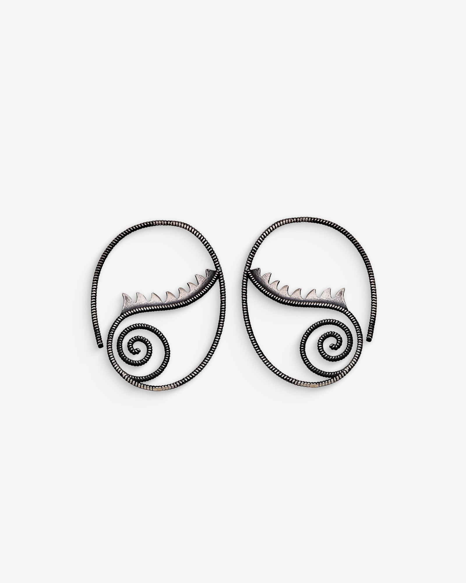 Stunning Silver Designer Earrings - Handcrafted Artisan Jewelry - Silver Oxidised Earrings - Modern Jewelry Statement Piece -