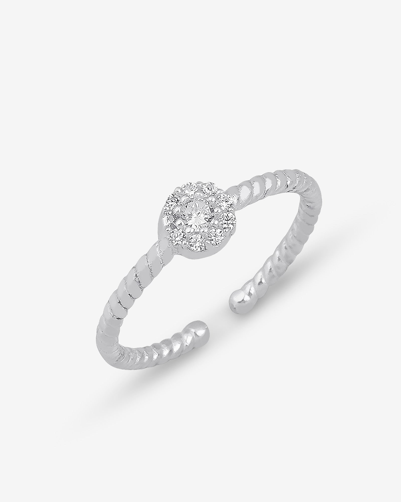 Sleek Silver Geometric Ring, Sterling Silver Handmade Jewelry, Cz Silver Spot Ring For Women, Minimalist Elegance: Polished Silver Ring