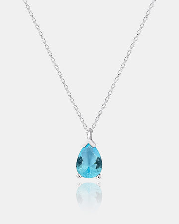 Personalized Birthstone Necklace, Silver Birthstone Necklace, Dainty Sterling Silver Birthstone Necklace,