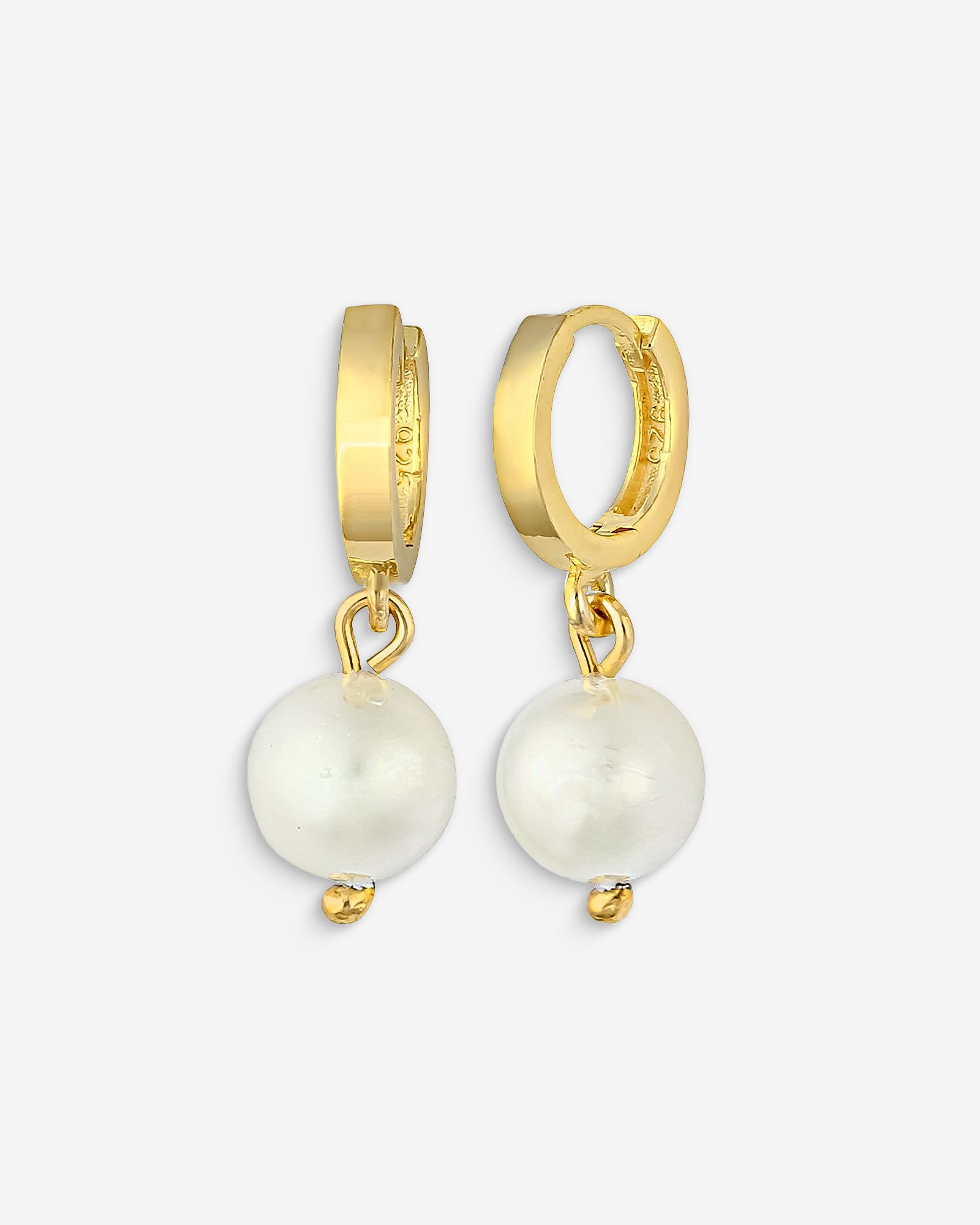 Romantic Pearl Hoop Earrings - Bridal Pearl Earrings - Handmade Gold Color Pearl Earrings- Pearl Drop Earrings Gold/rose Color For Women -