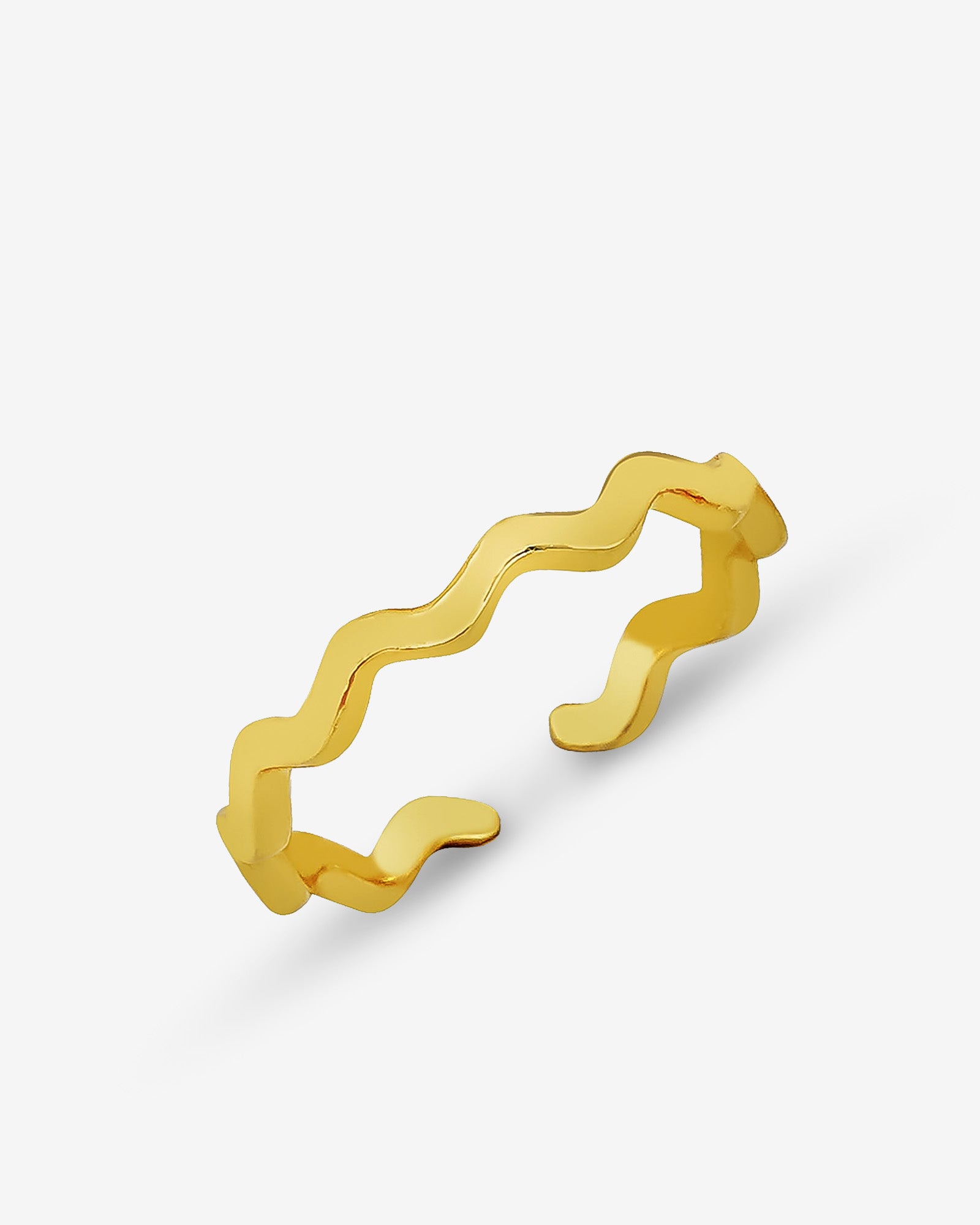 Simple And Elegant Zigzag Ring - Silver, Gold, Rose Gold Zigzag Ring - 925 Sterling Silver Wave Stackable Ring -