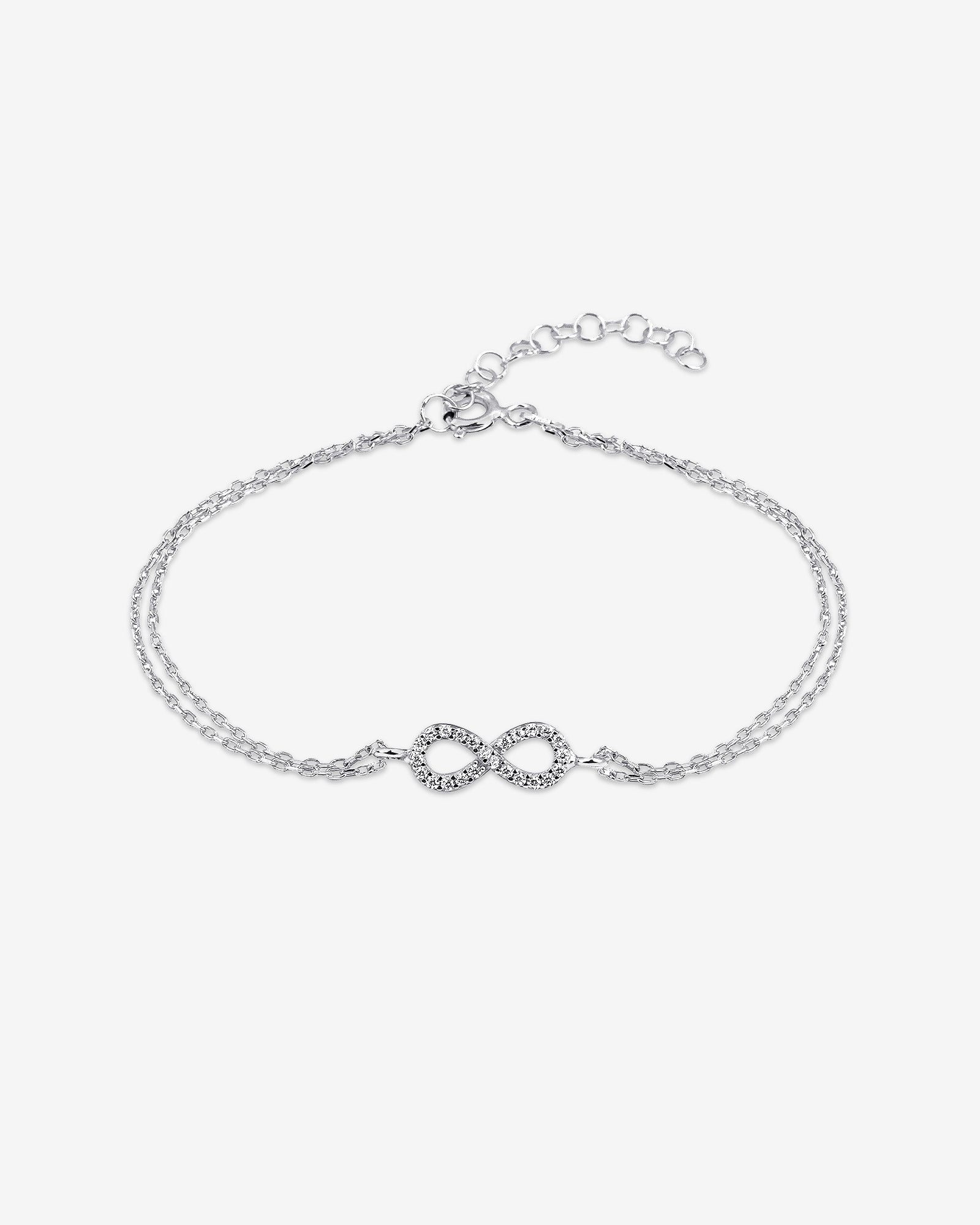Elegant And Stylish Infinity Bracelet - Sparkling Eternity Charm Bracelet - Silver And Gold Options - Minimalist Design - Gift Ideas