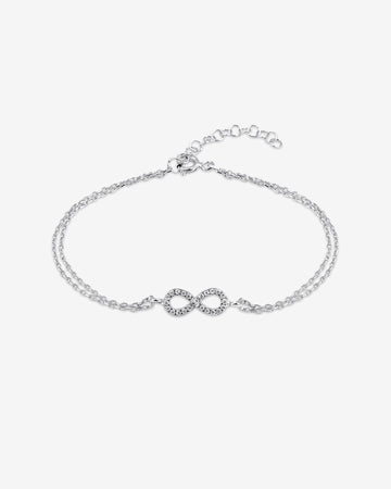 Elegant And Stylish Infinity Bracelet - Sparkling Eternity Charm Bracelet - Silver And Gold Options - Minimalist Design - Gift Ideas