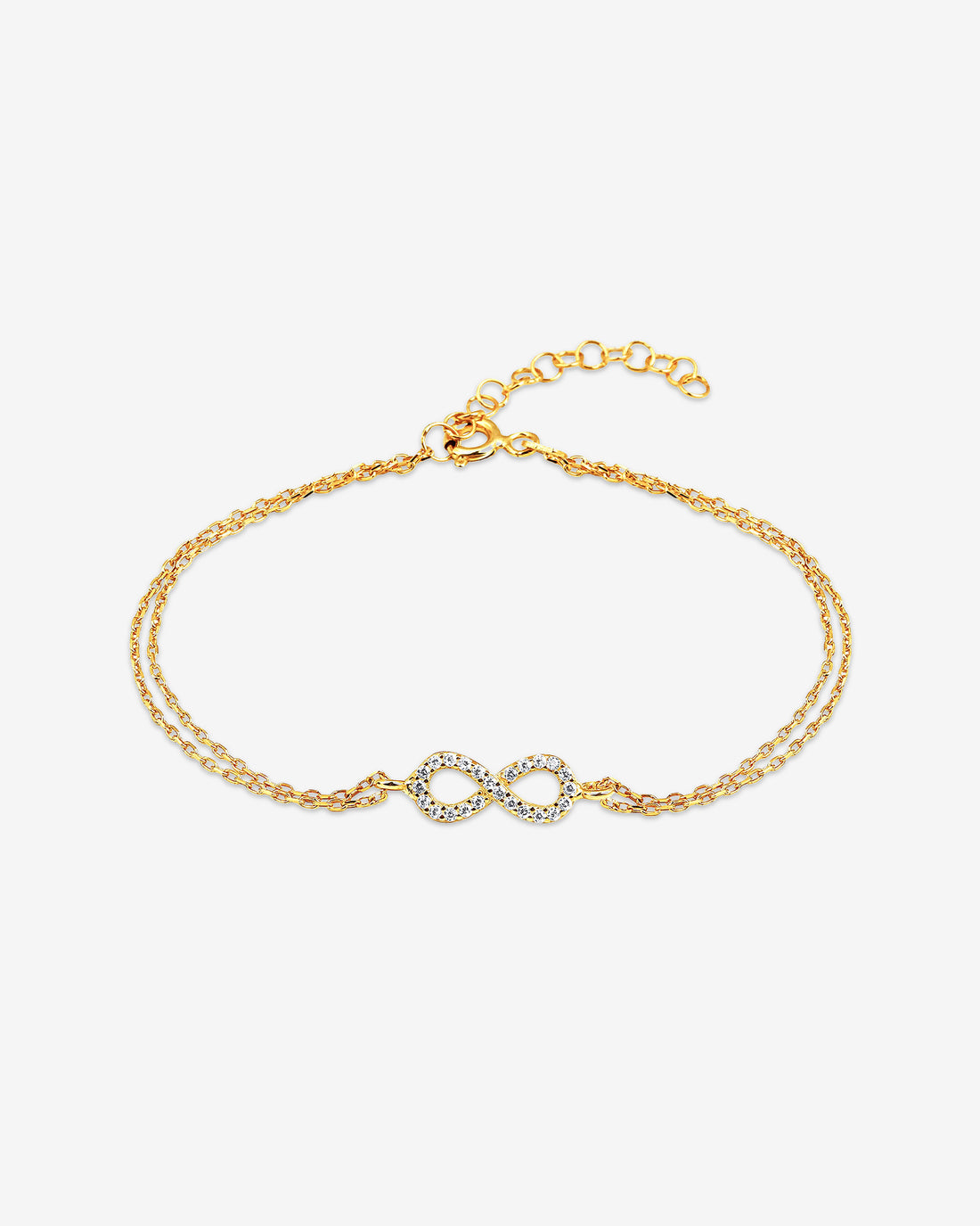 Elegant And Stylish Infinity Bracelet - Sparkling Eternity Charm Bracelet - Silver And Gold Options - Minimalist Design - Gift Ideas