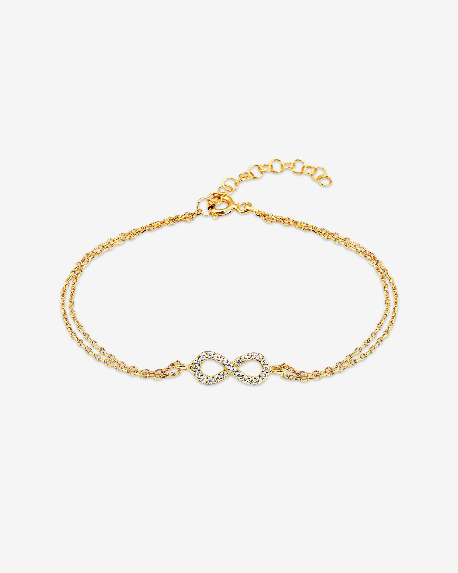 Elegant And Stylish Infinity Bracelet - Sparkling Eternity Charm Bracelet - Silver And Gold Options - Minimalist Design - Gift Ideas