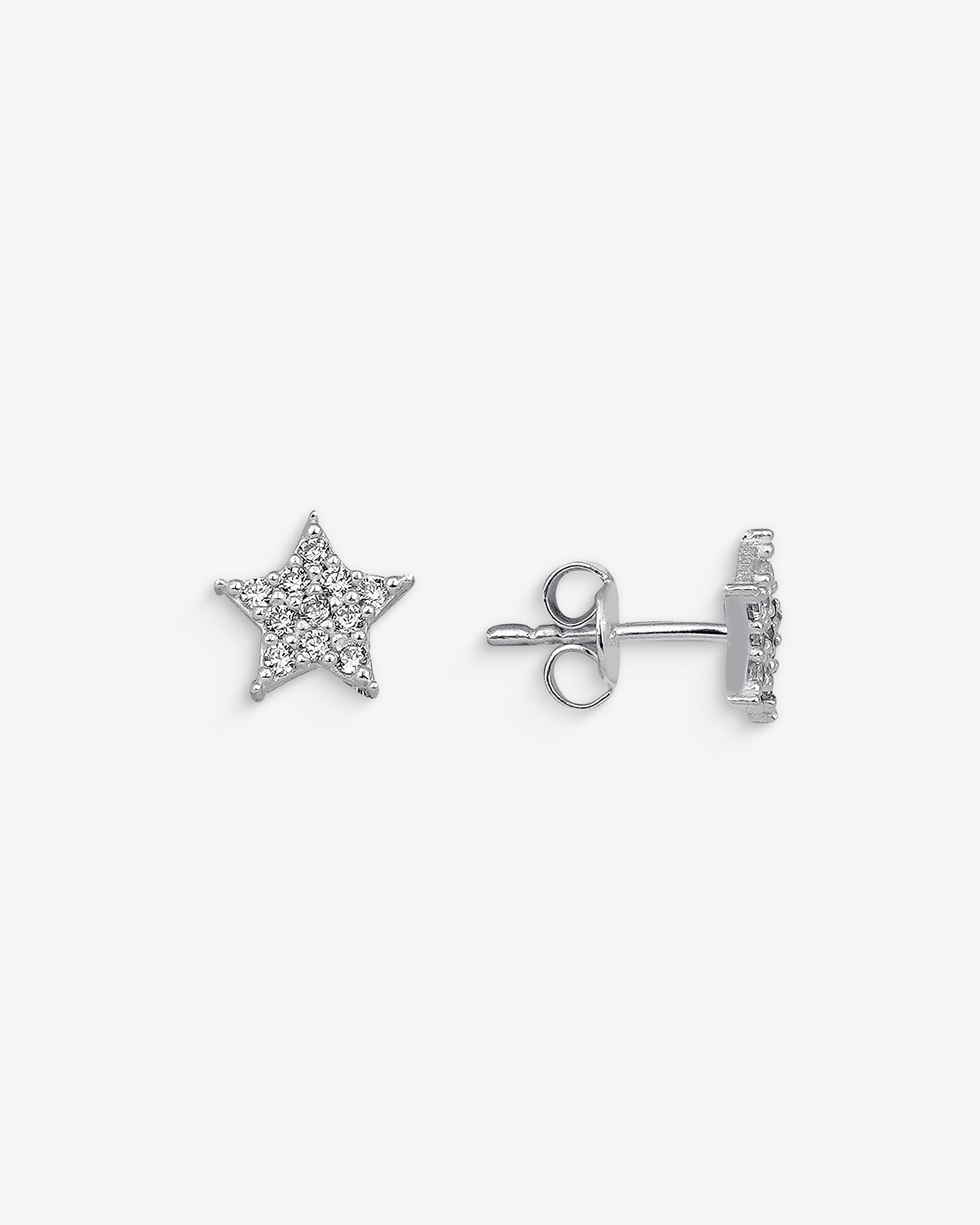 Sparkling Star Earrings - Minimalist Star Earrings With Zirconia Gemstones - Silver/gold Earrings - 925 Sterling Silver Jewelry